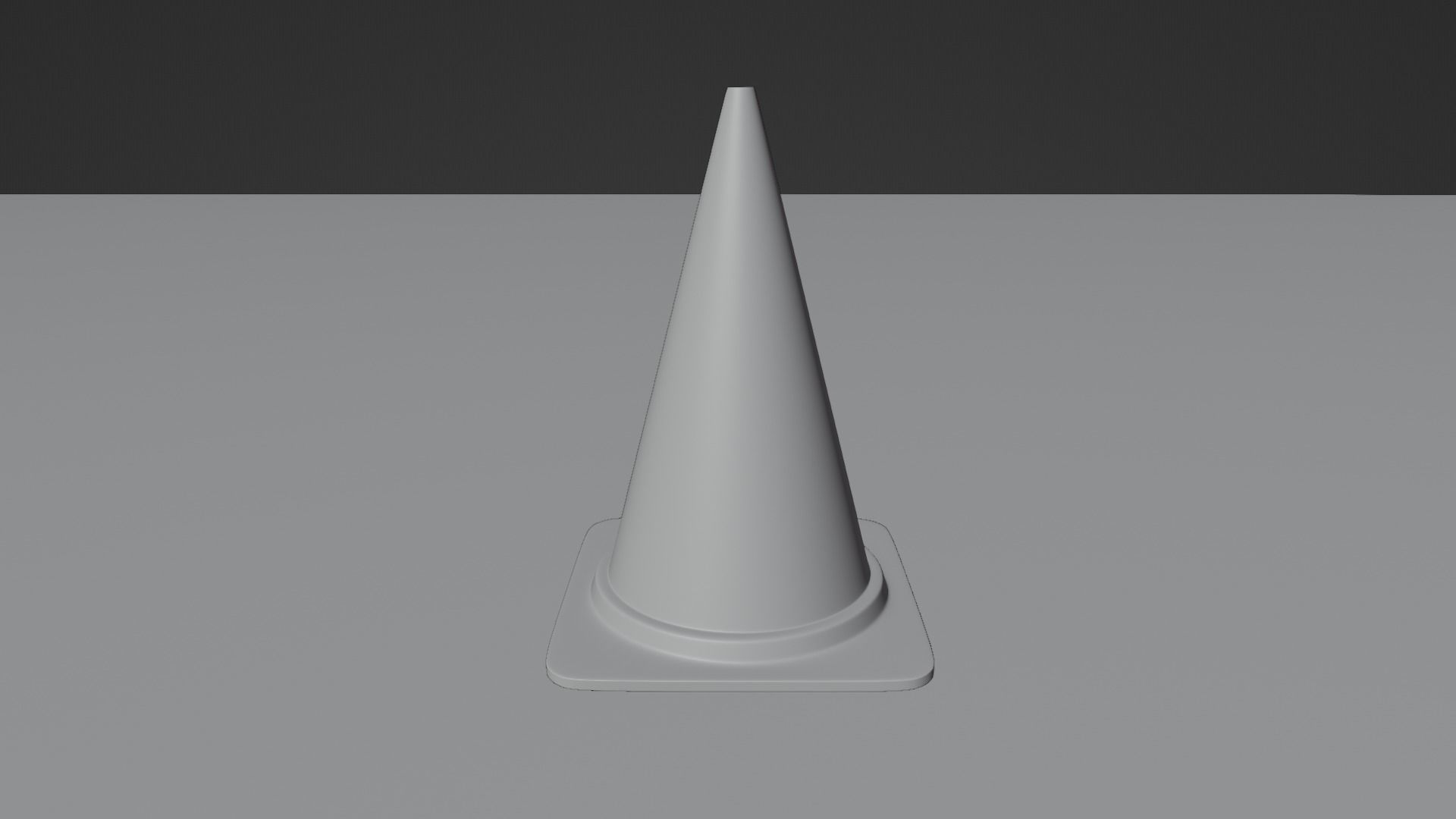 Traffic Cone 3D model_7