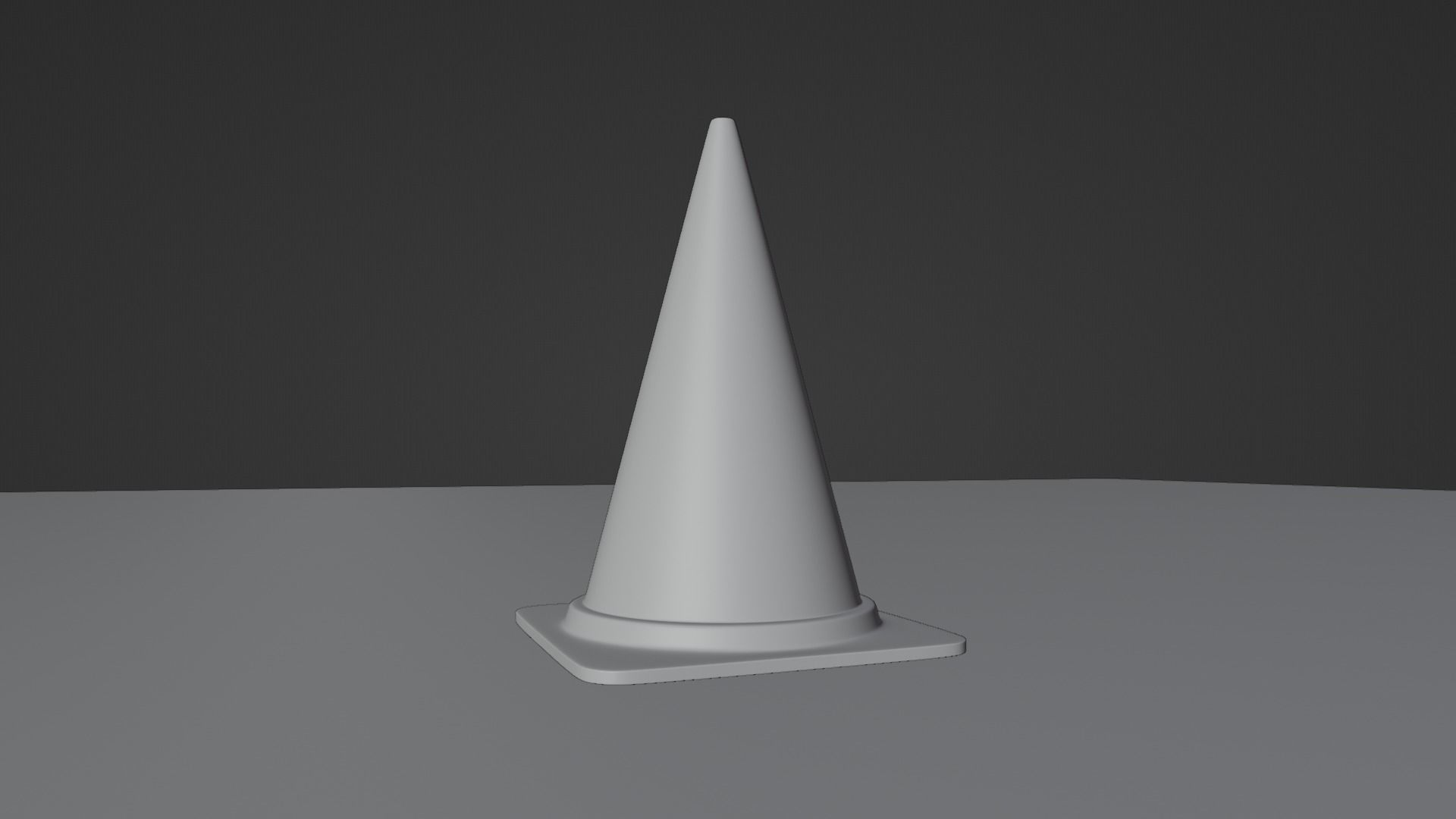 Traffic Cone 3D model_6