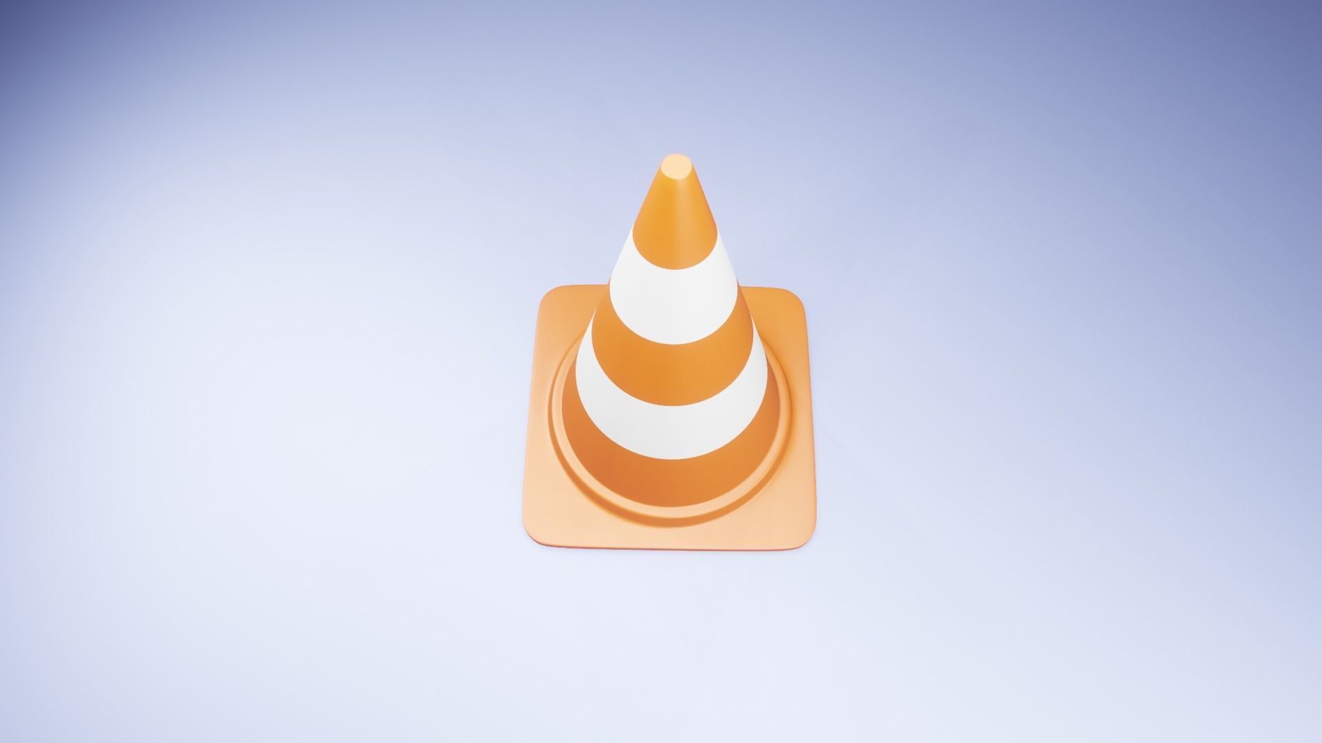 Traffic Cone 3D model_5