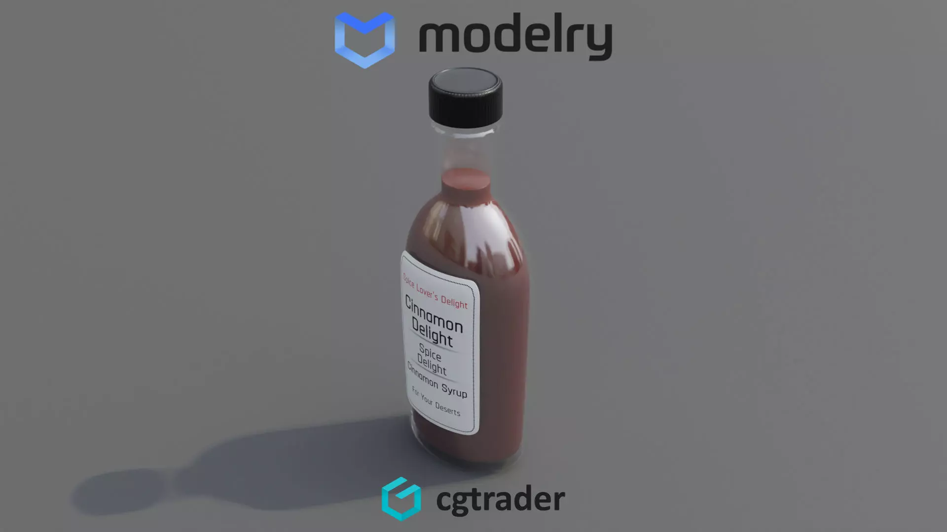 Cinnamon Syrup 3D model