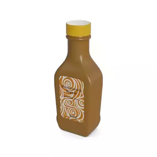Dessert sauces Butterscotch Ripple Low-poly 3D model