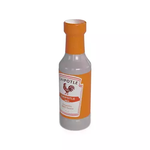 BBQ and steak sauces Chipotle BBQ Sauce Low-poly 3D model
