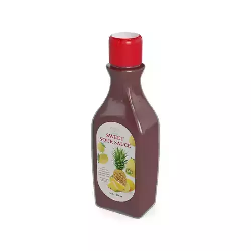 Hot sweet and sour sauces Sweet and Sour Sauce Low-poly 3D model
