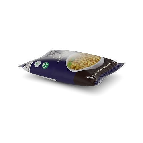 Penne fusilli macaroni vermicelli shells and shapes Macaroni ... 3D model