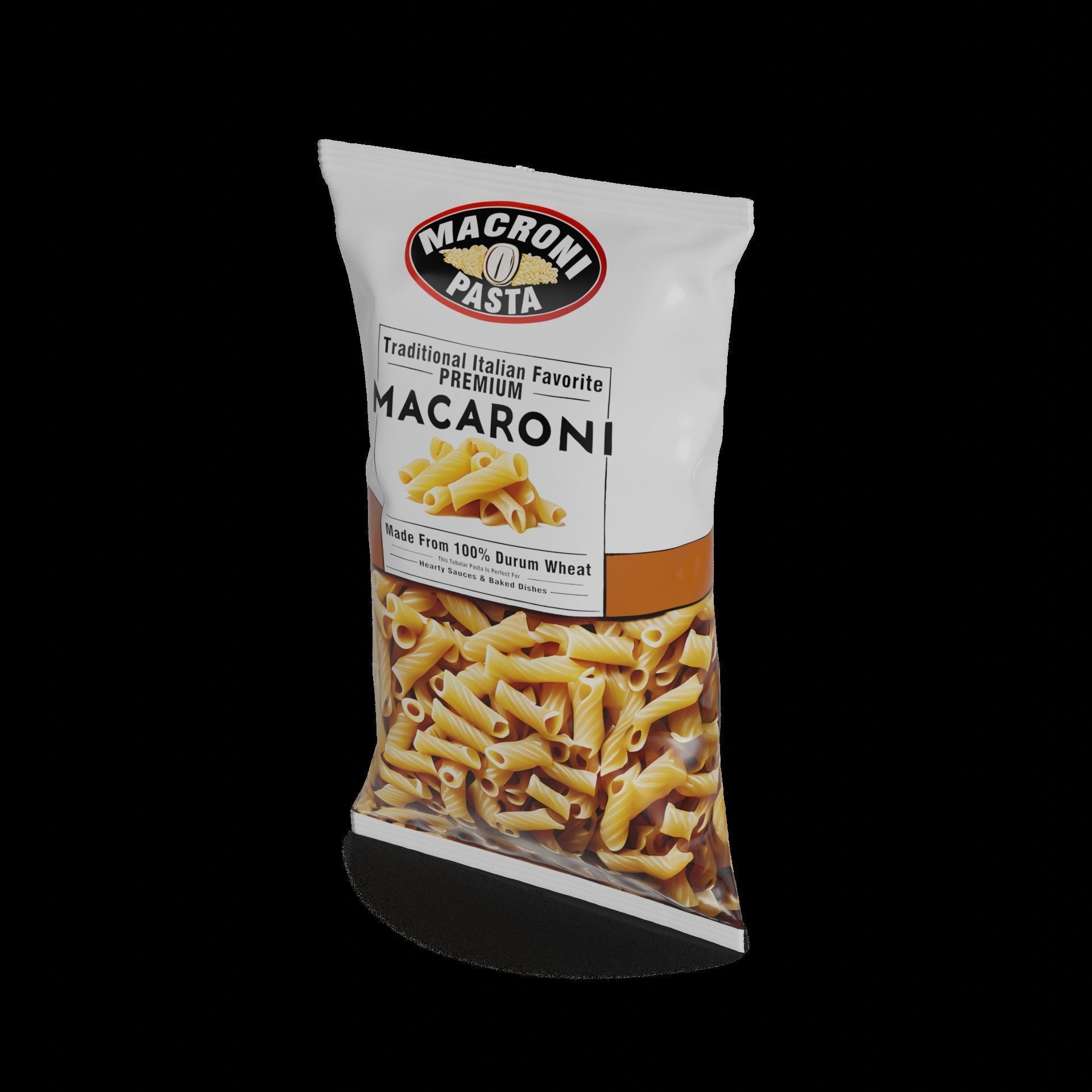 Penne fusilli macaroni vermicelli shells and shapes Maccheron... 3D model_1