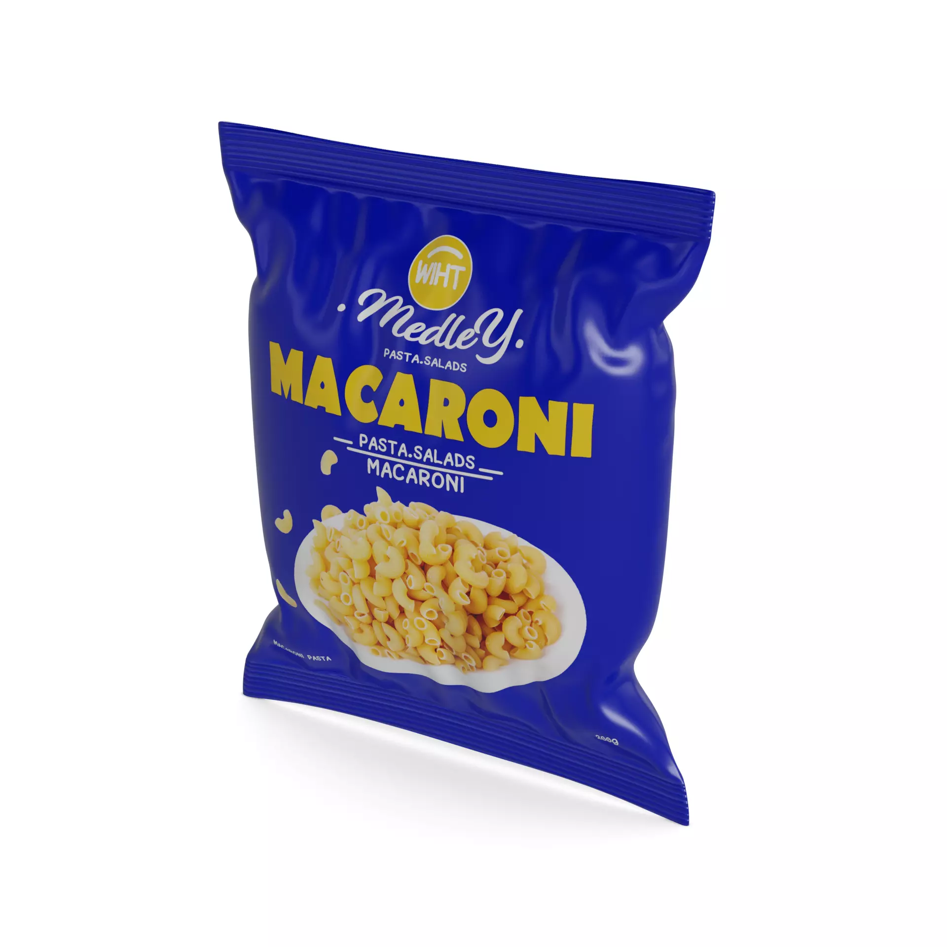 Penne fusilli macaroni vermicelli shells and shapes Macaroni ... 3D model_0