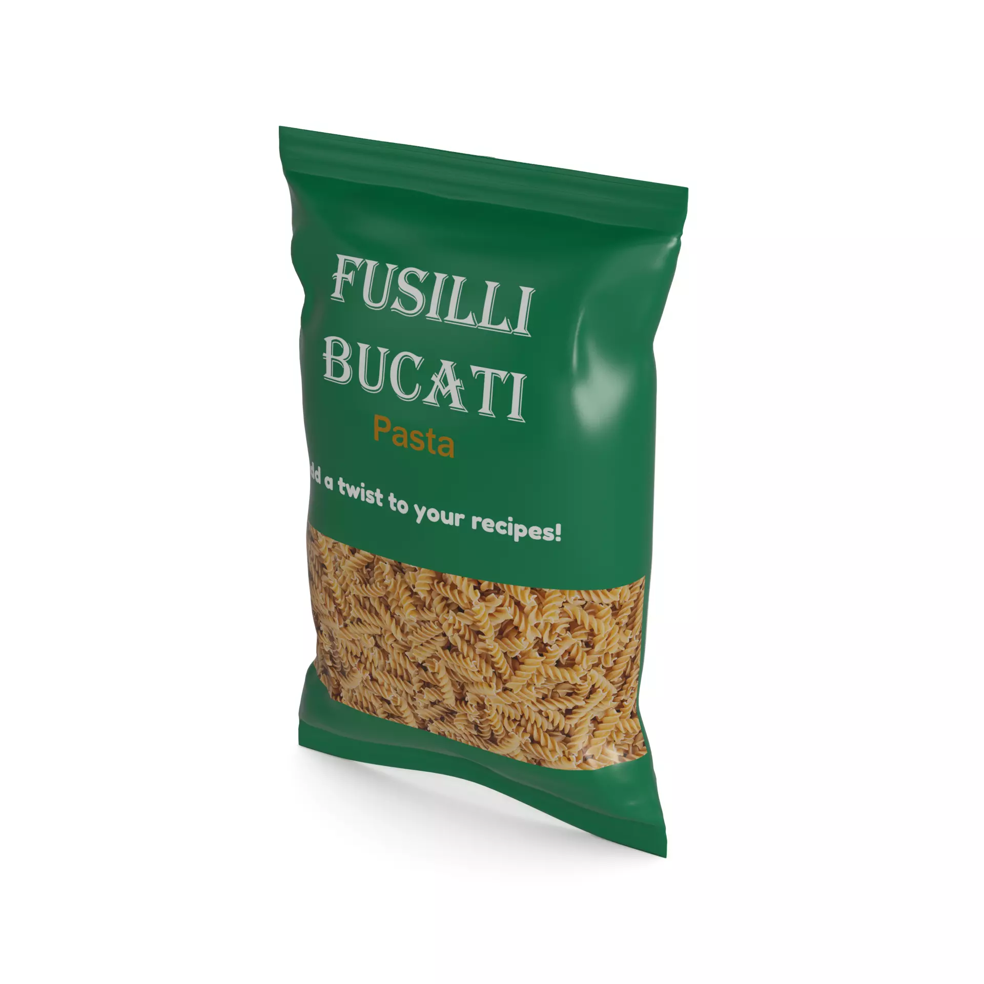 Penne fusilli macaroni vermicelli shells and shapes Fusilli B... 3D model_0