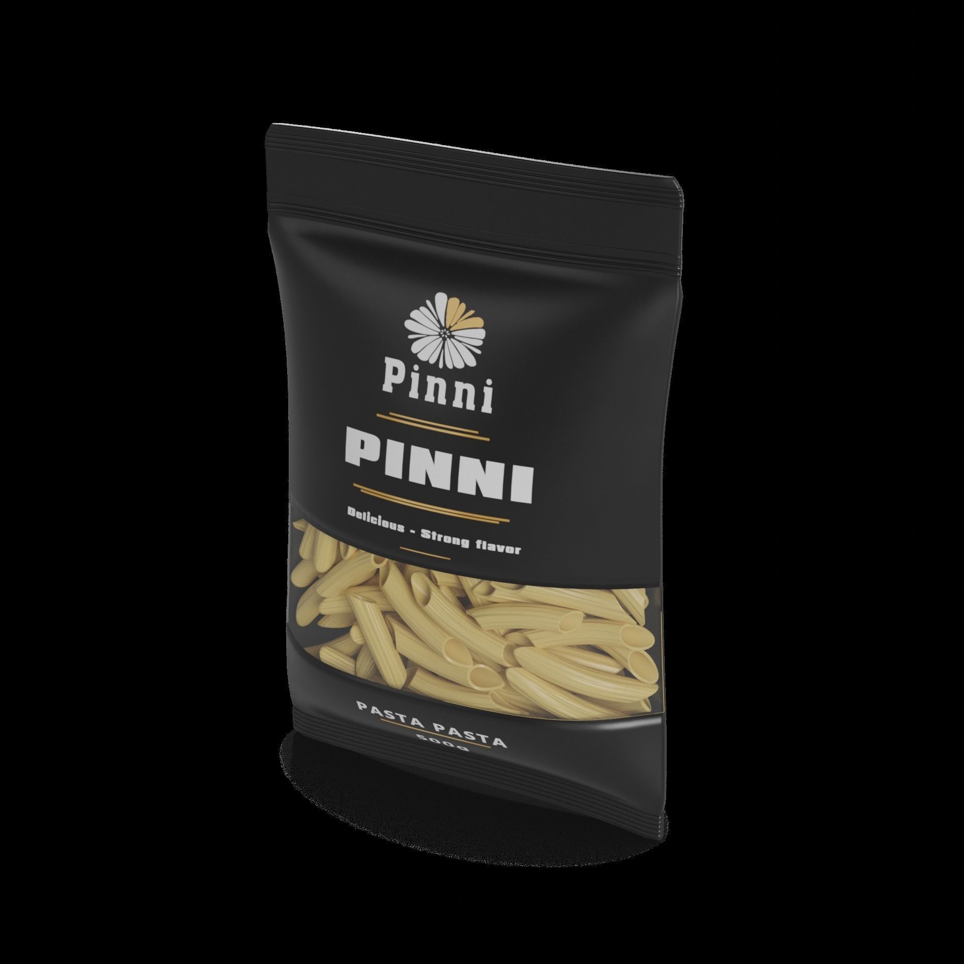 Penne fusilli macaroni vermicelli shells and shapes Penne Rig... 3D model_1