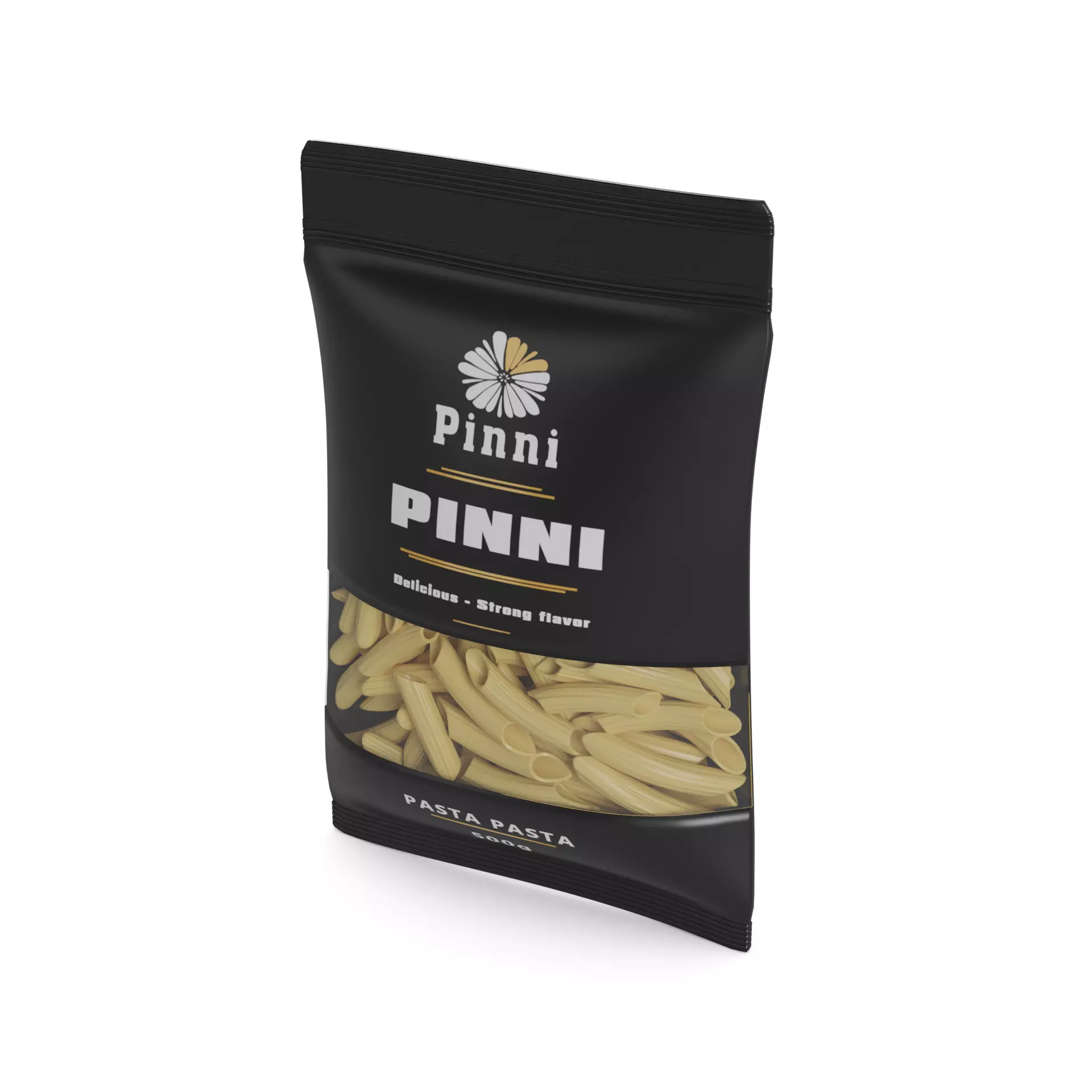 Penne fusilli macaroni vermicelli shells and shapes Penne Rig... 3D model_0