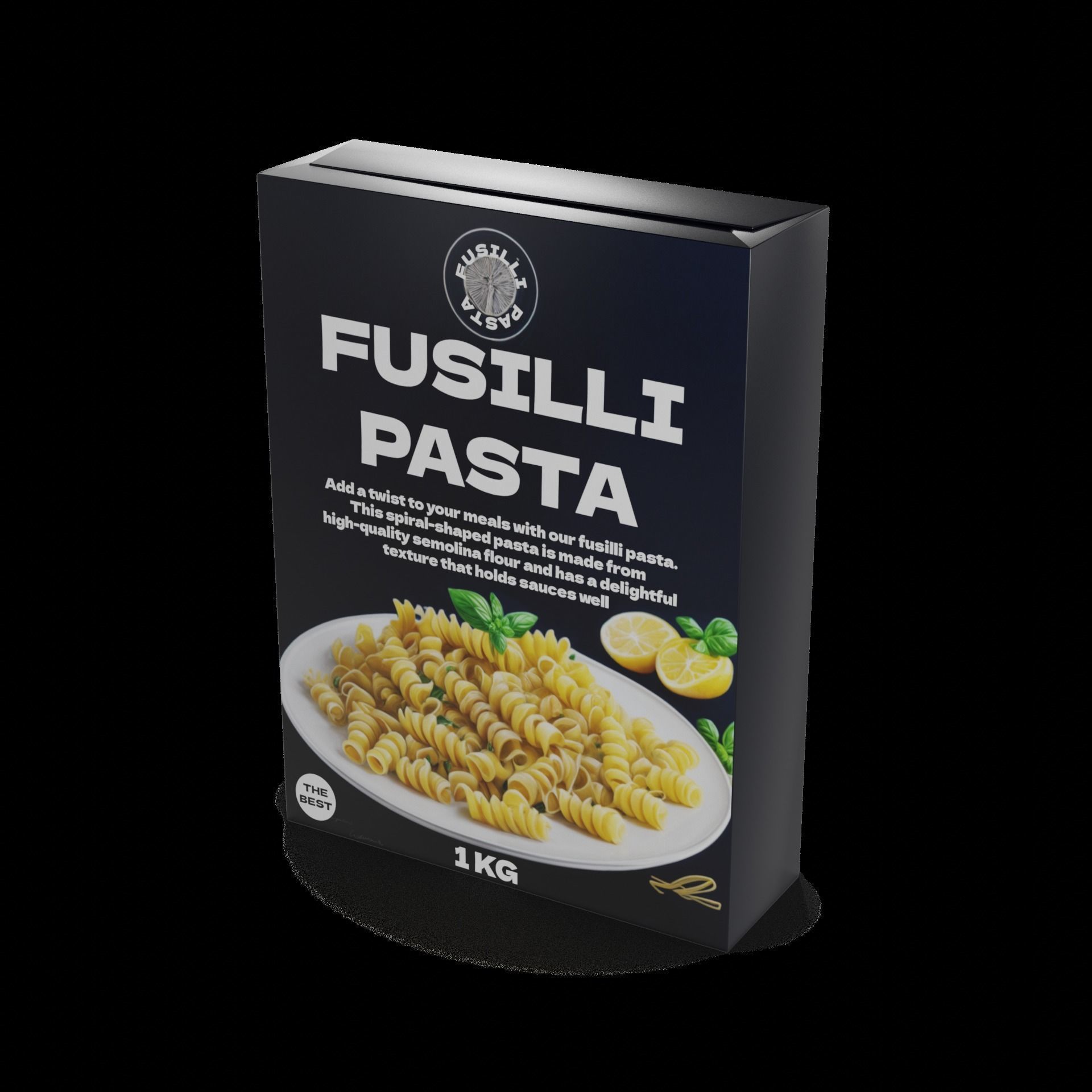 Penne fusilli macaroni vermicelli shells and shapes Fusilli P... Low-poly 3D model_1