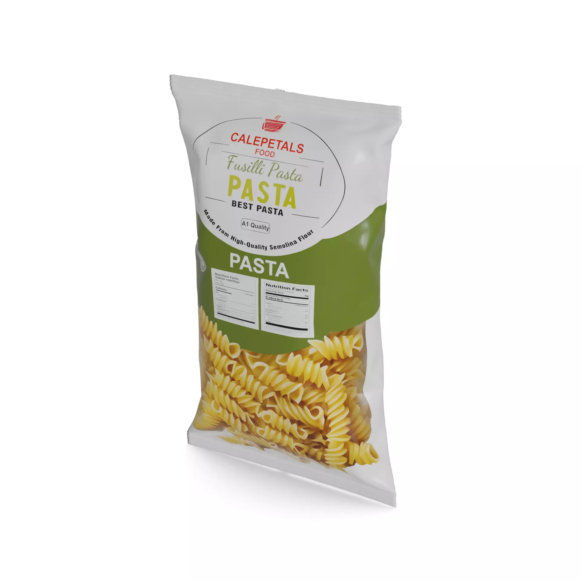 Penne fusilli macaroni vermicelli shells and shapes Fusilli P... 3D model_0