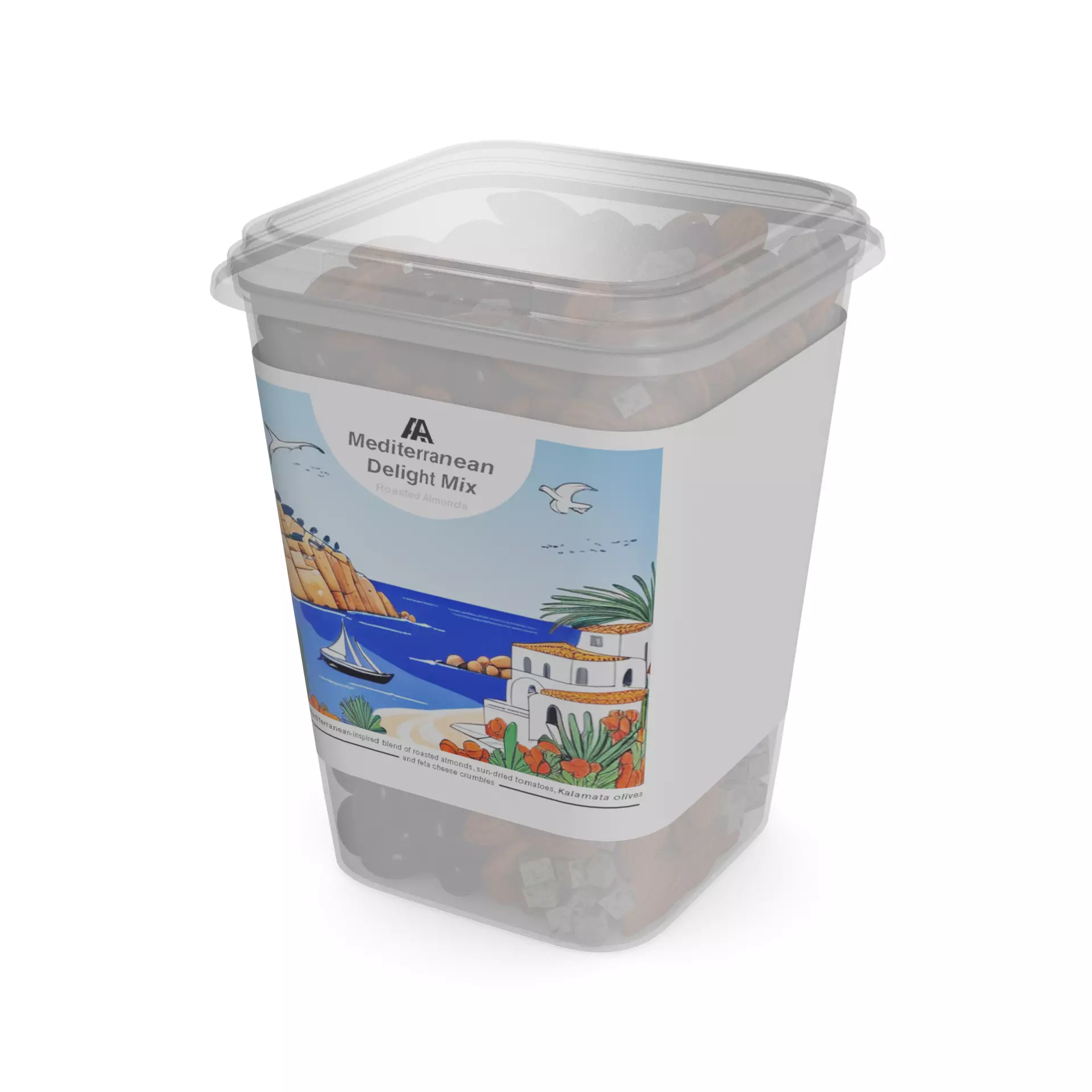 Mixtures of nuts dried fruits and berries Mediterranean Delig... 3D model_0