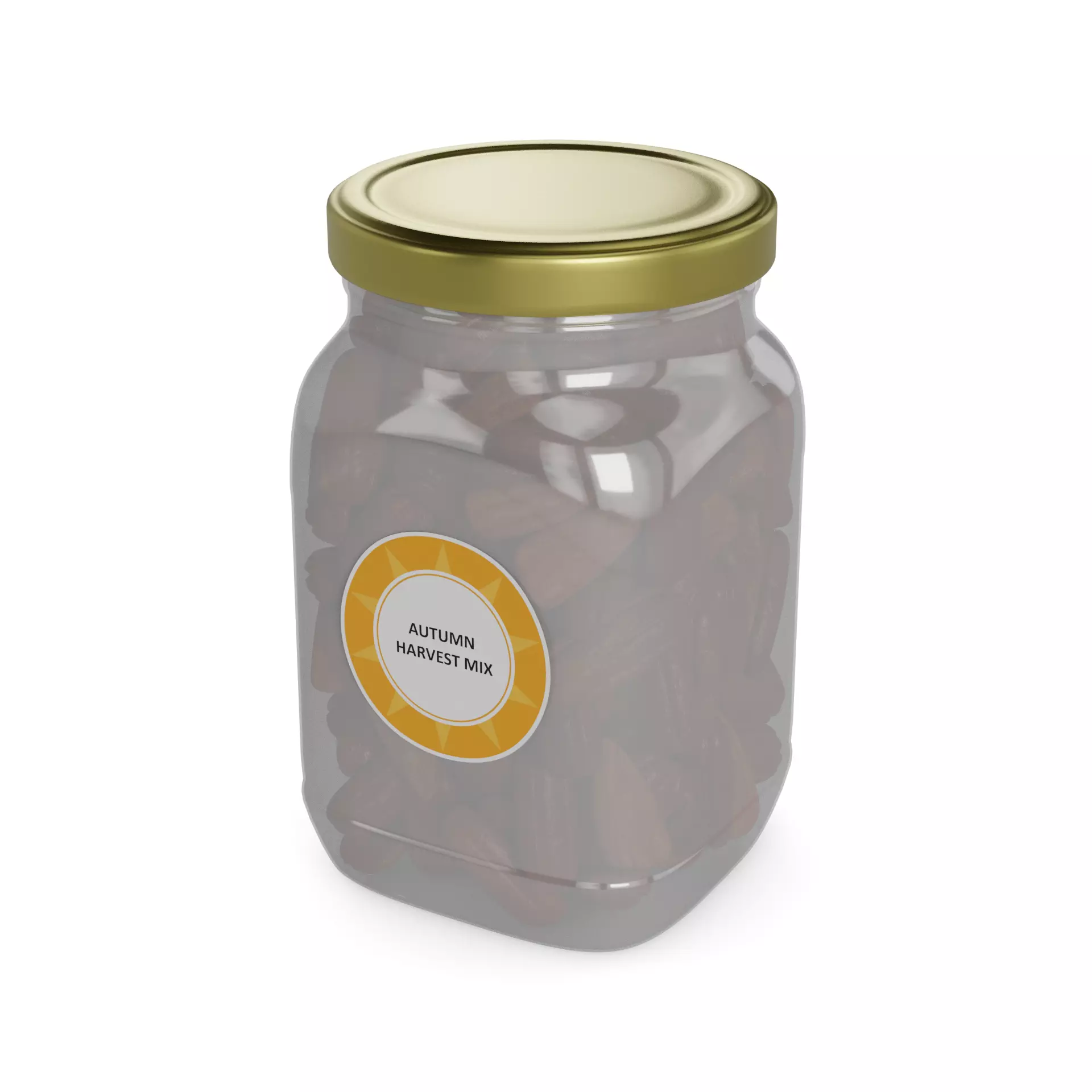 Mixtures of nuts dried fruits and berries Autumn Harvest Mix 3D model_0