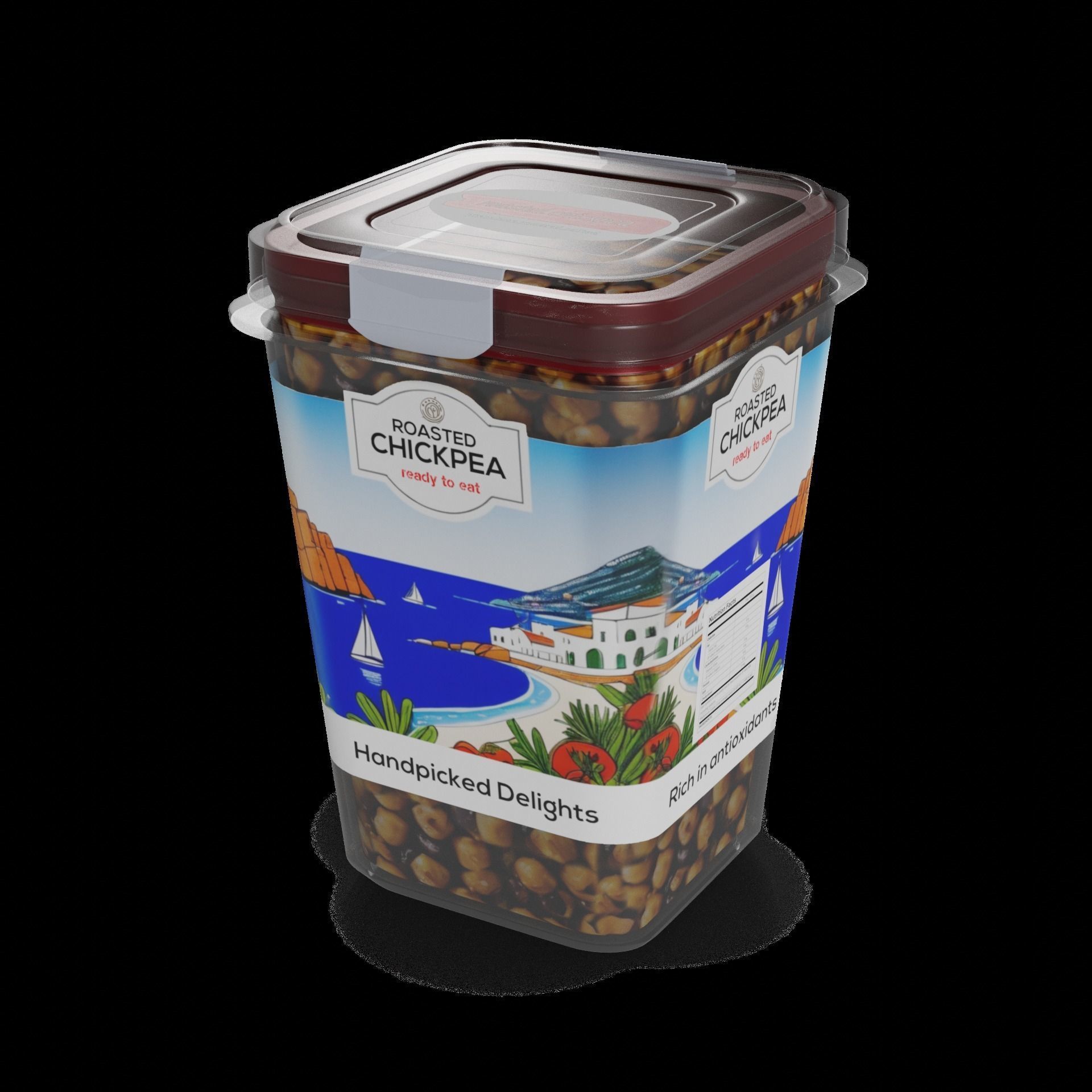 Mixtures of nuts dried fruits and berries Mediterranean Mix 3D model_1