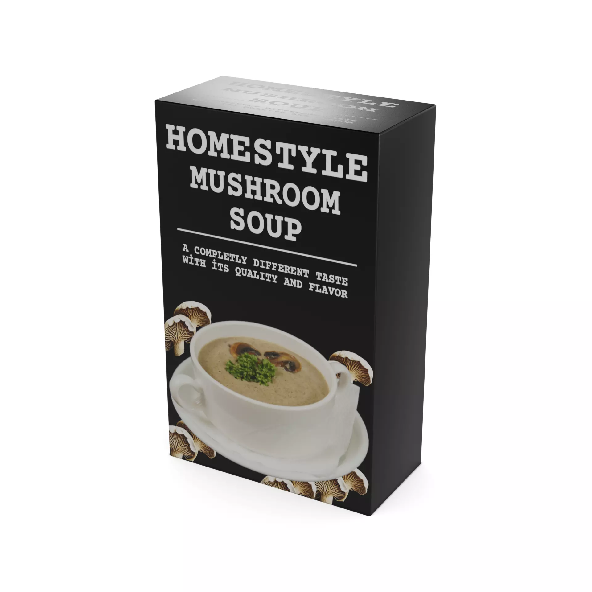 Dried mushrooms Dried Mushroom Soup Mix Low-poly 3D model_0