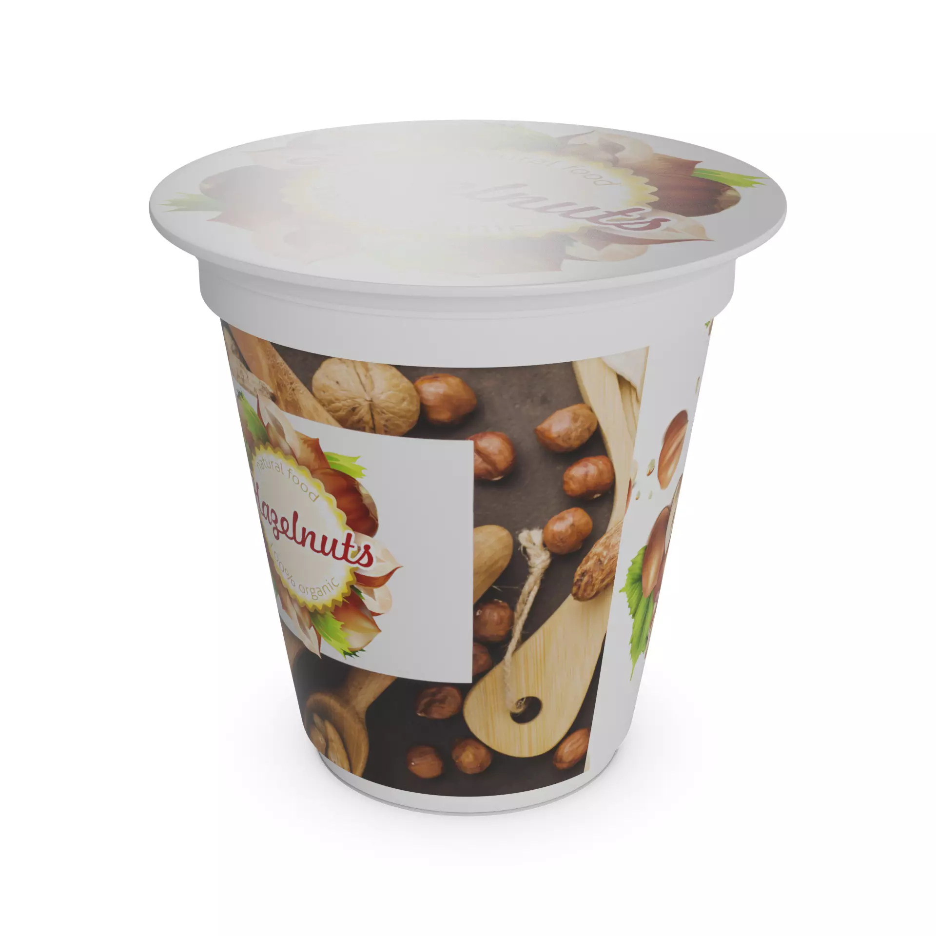 Hazelnuts and walnuts Hazelnut Yogurt 3D model_0
