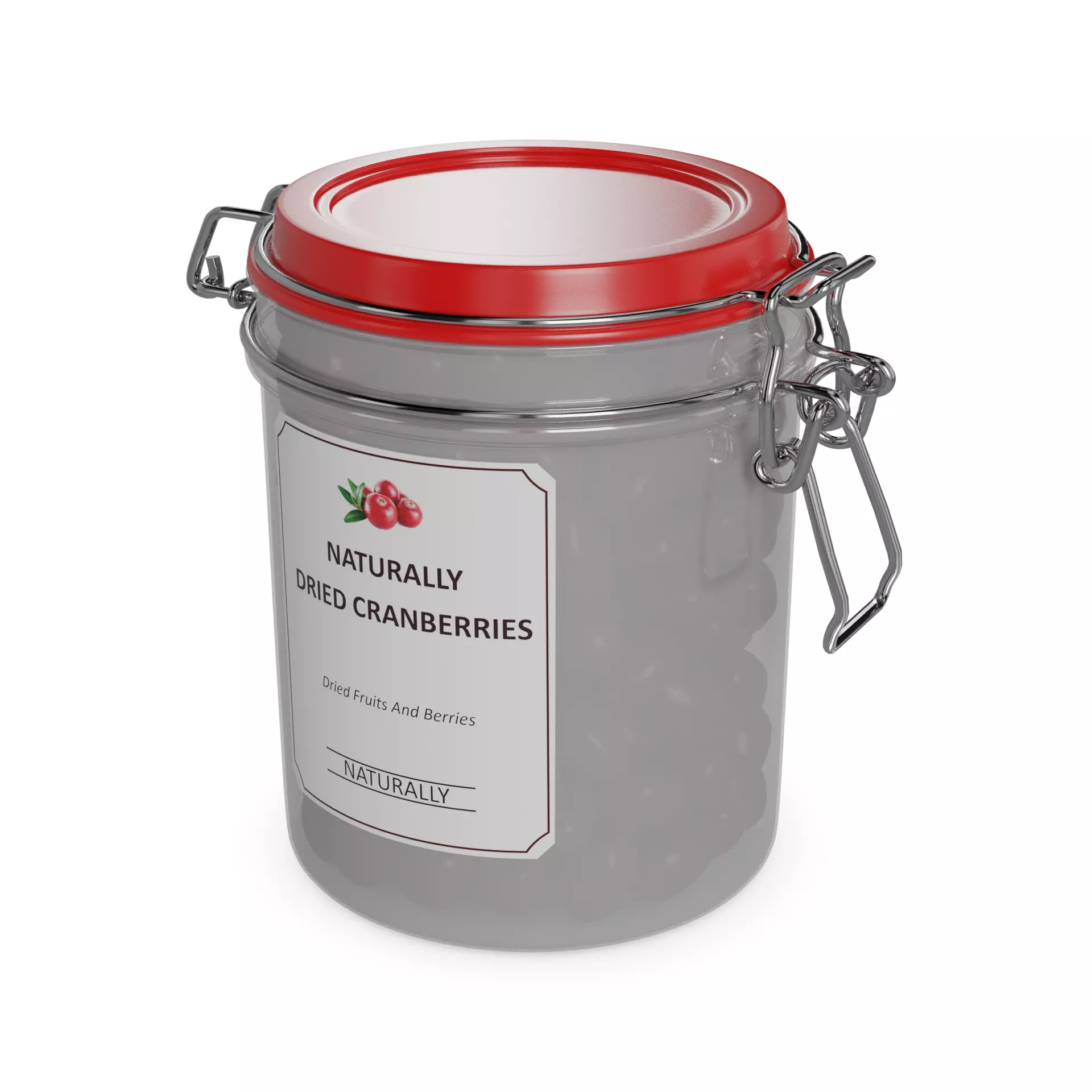 Dried fruits and berries Cranberries 3D model_0