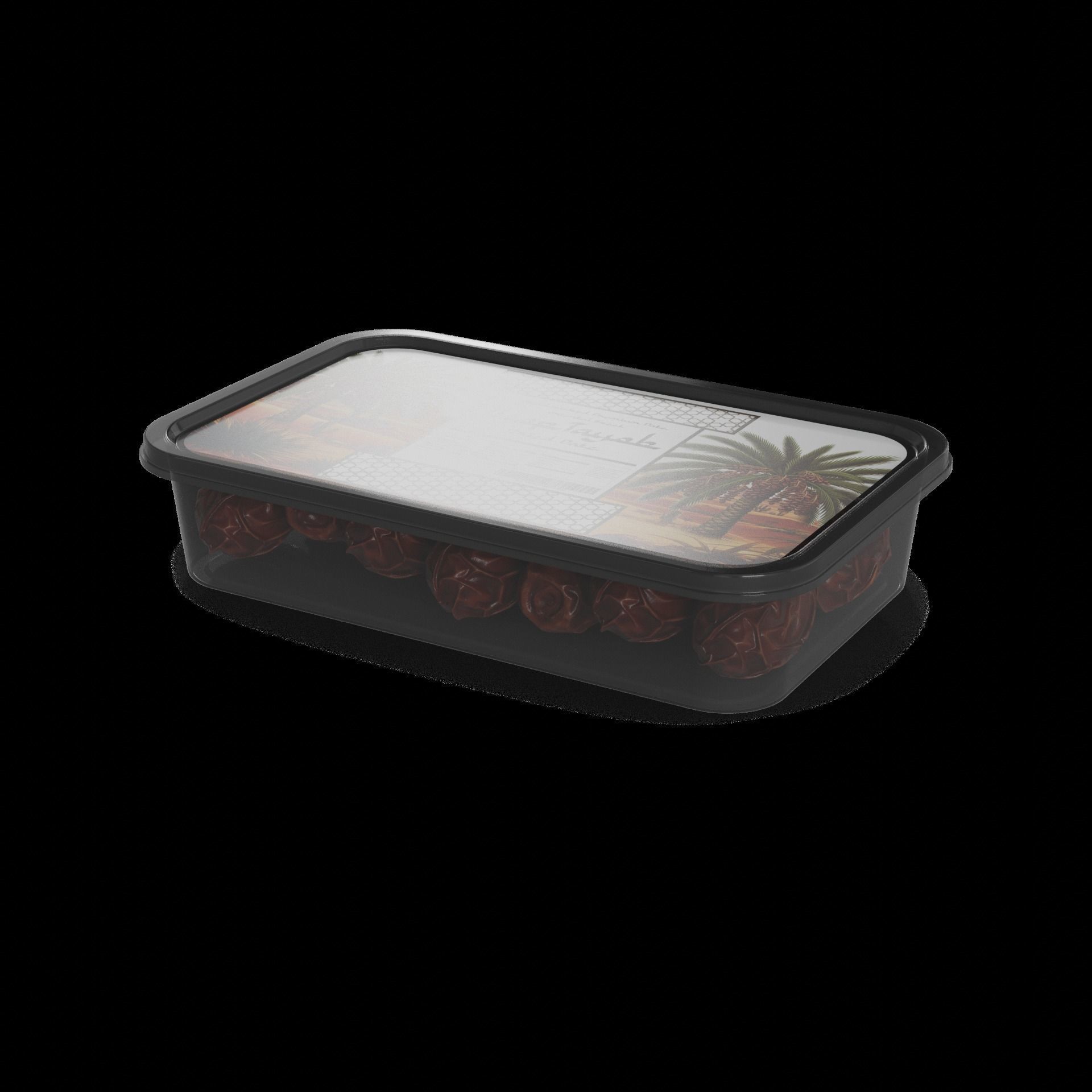 Dried fruits and berries Dates 3D model_1