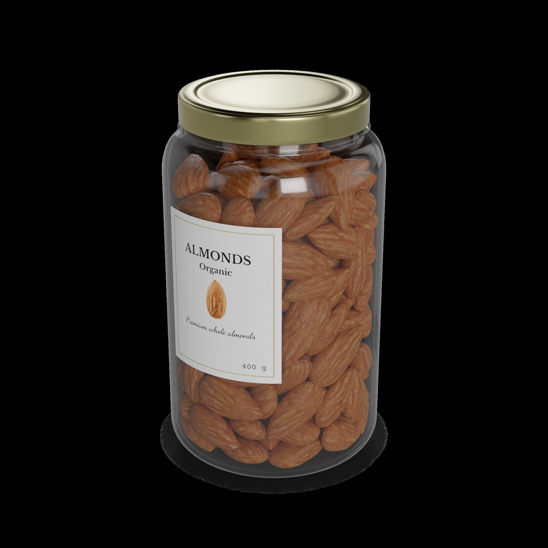 Almonds Almonds 3D model_1