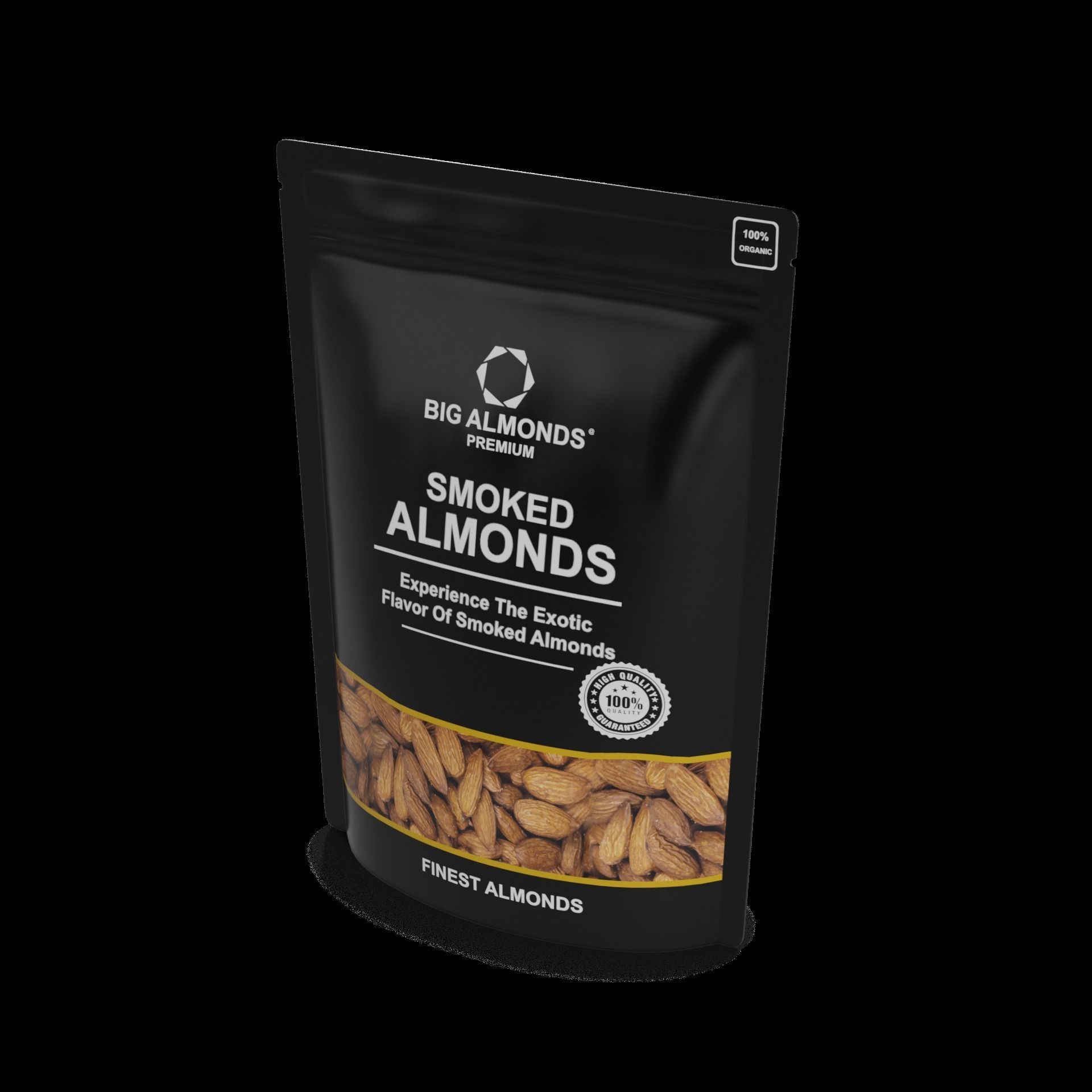 Almonds Almonds Low-poly 3D model_1