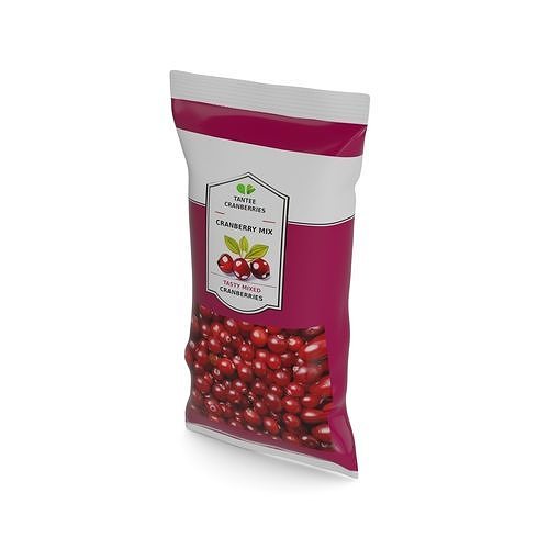Sunflower and pumpkin seeds Dried Cranberries 3D model
