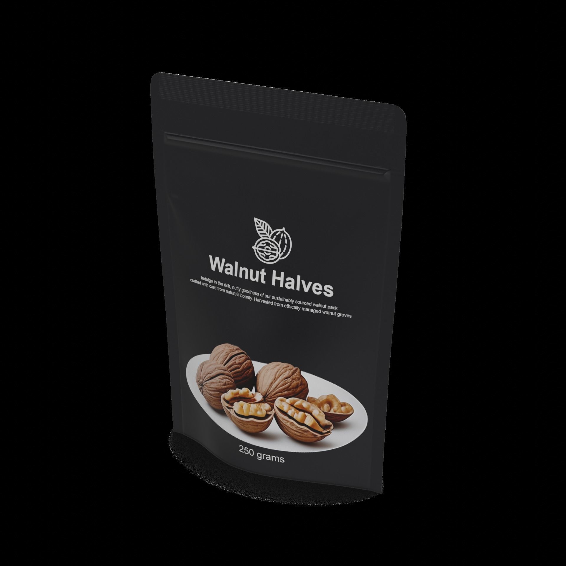 Other nuts Walnut Halves Low-poly 3D model_1