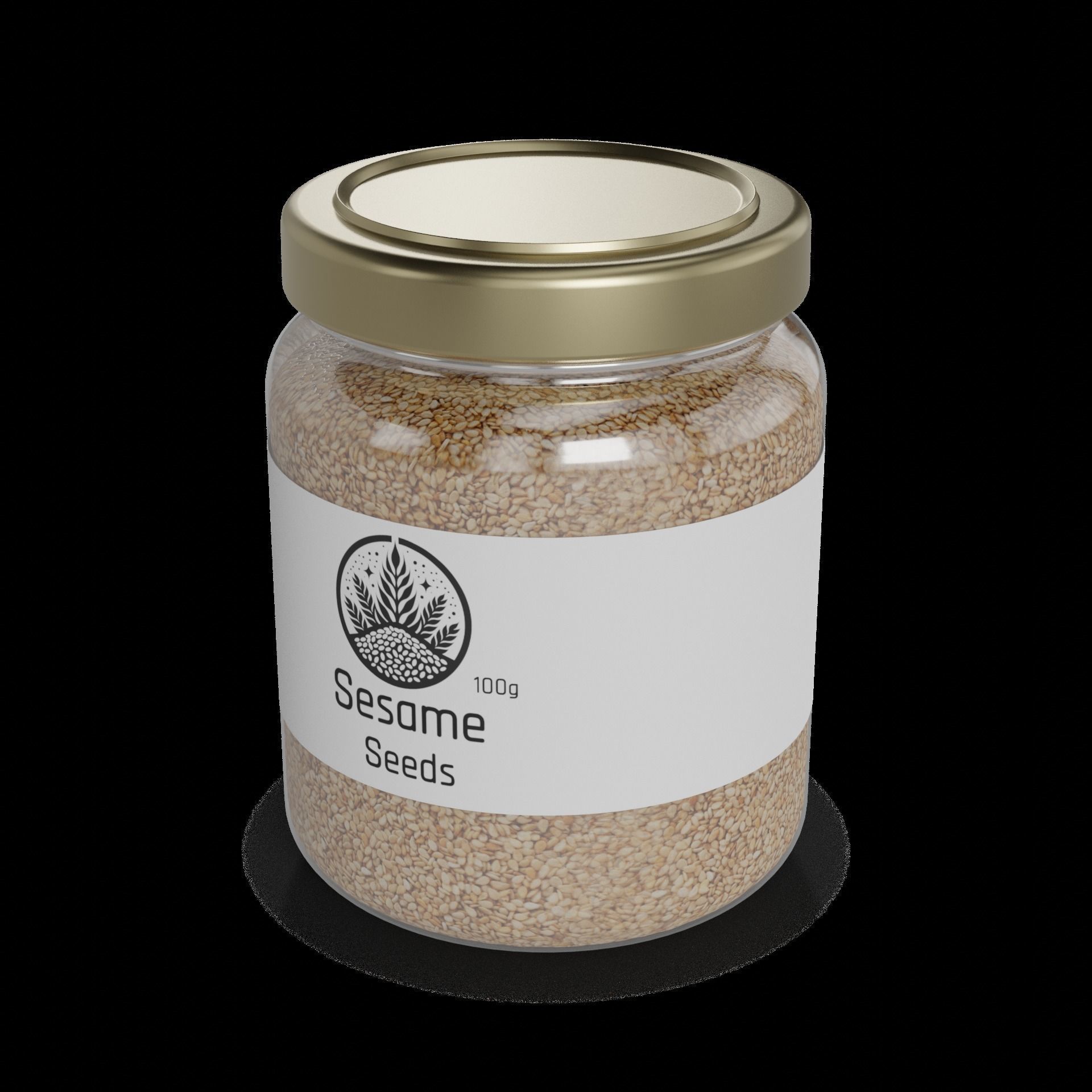 Other nuts Sesame Seeds 3D model_1