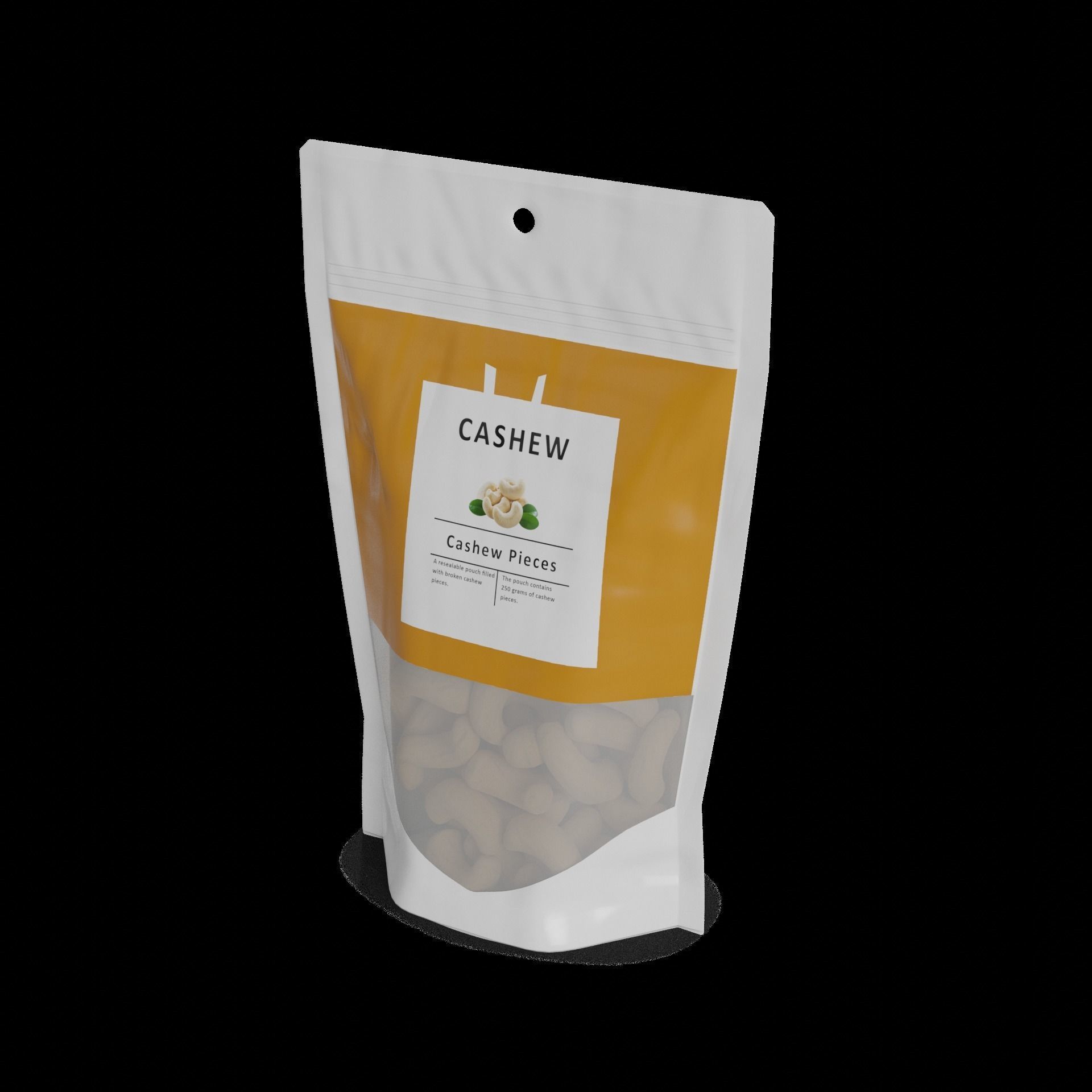 Other nuts Cashew Pieces 3D model_1