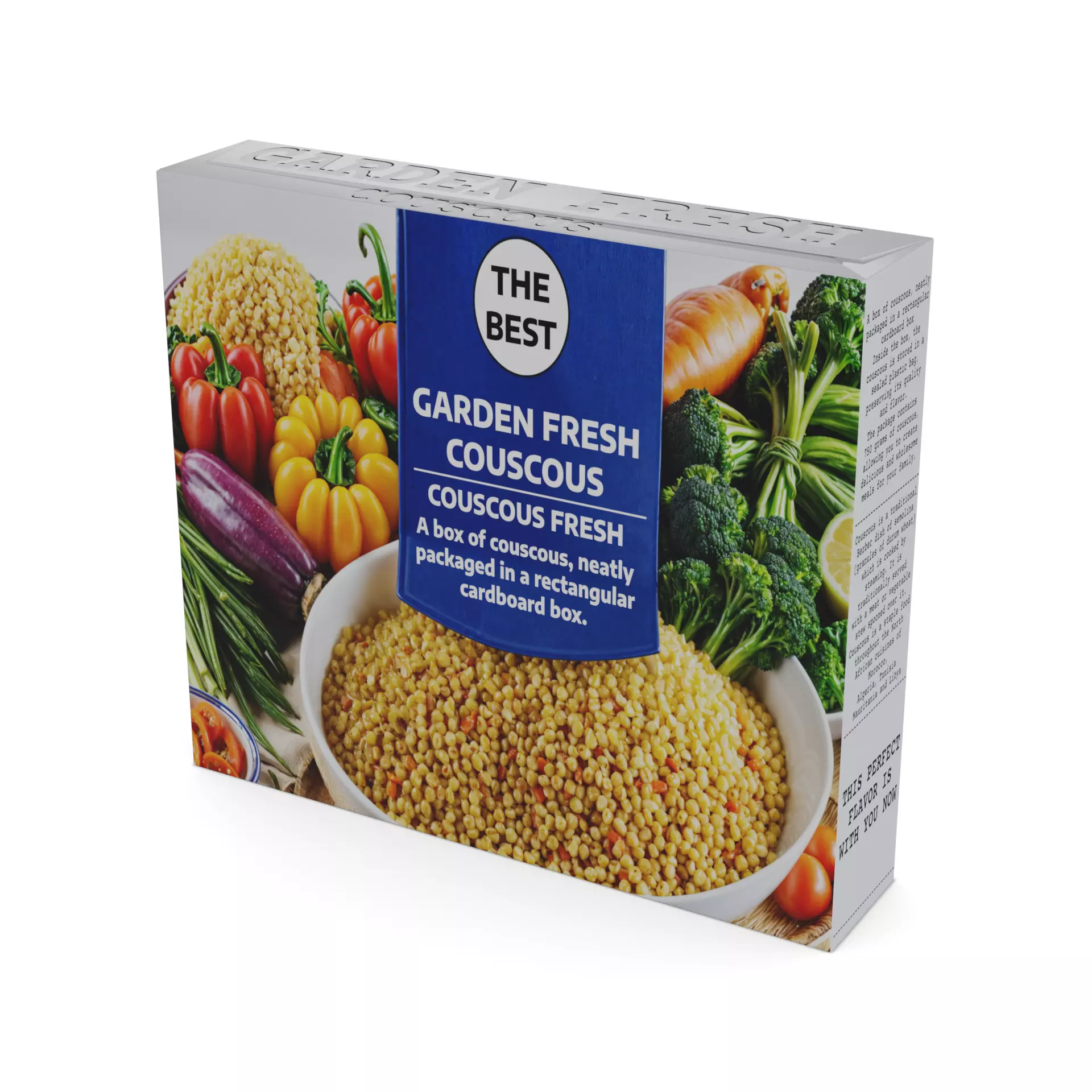 Couscous and bulgur grits Couscous Low-poly 3D model_0