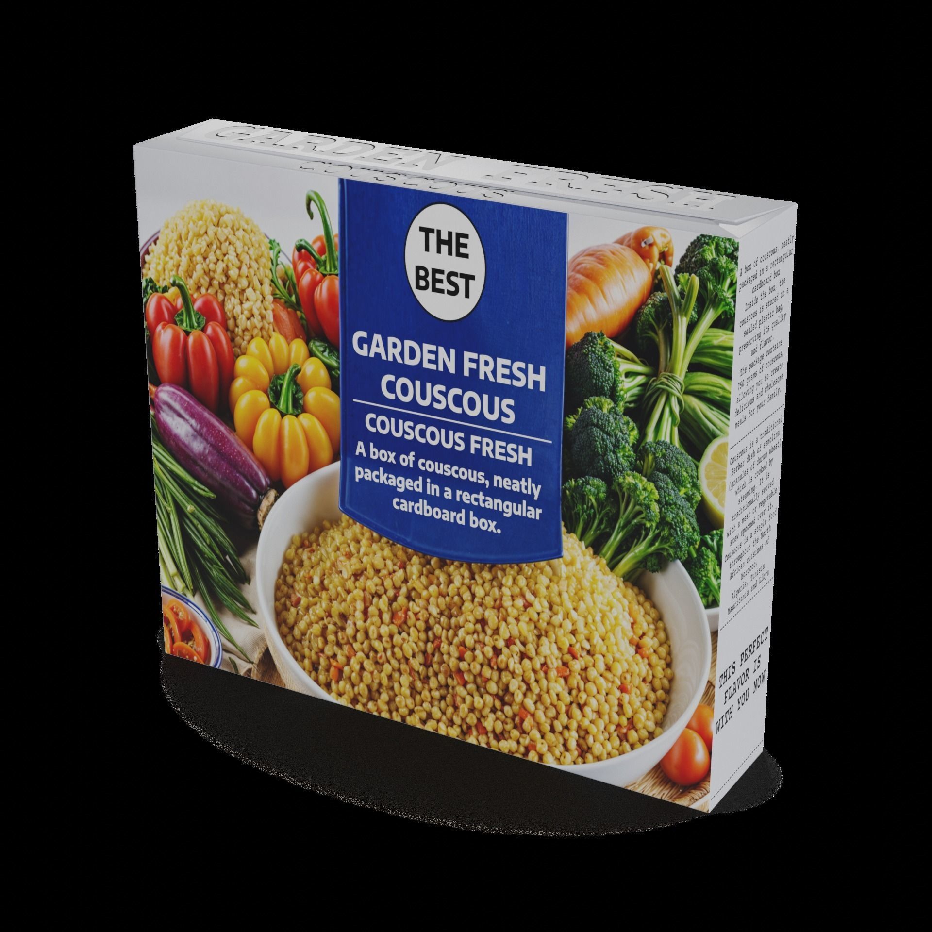 Couscous and bulgur grits Couscous Low-poly 3D model_1