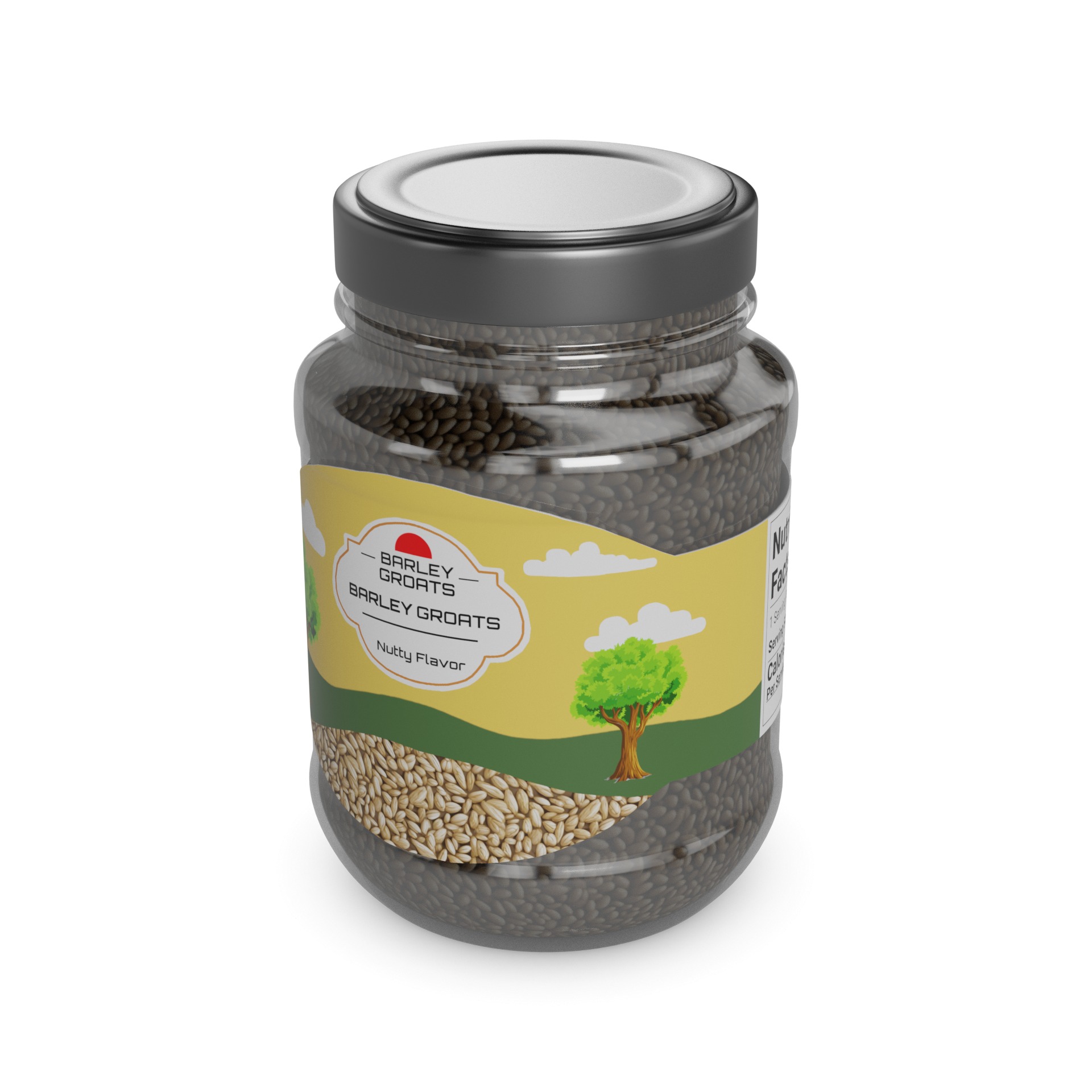 Barley Groats 3D model_2