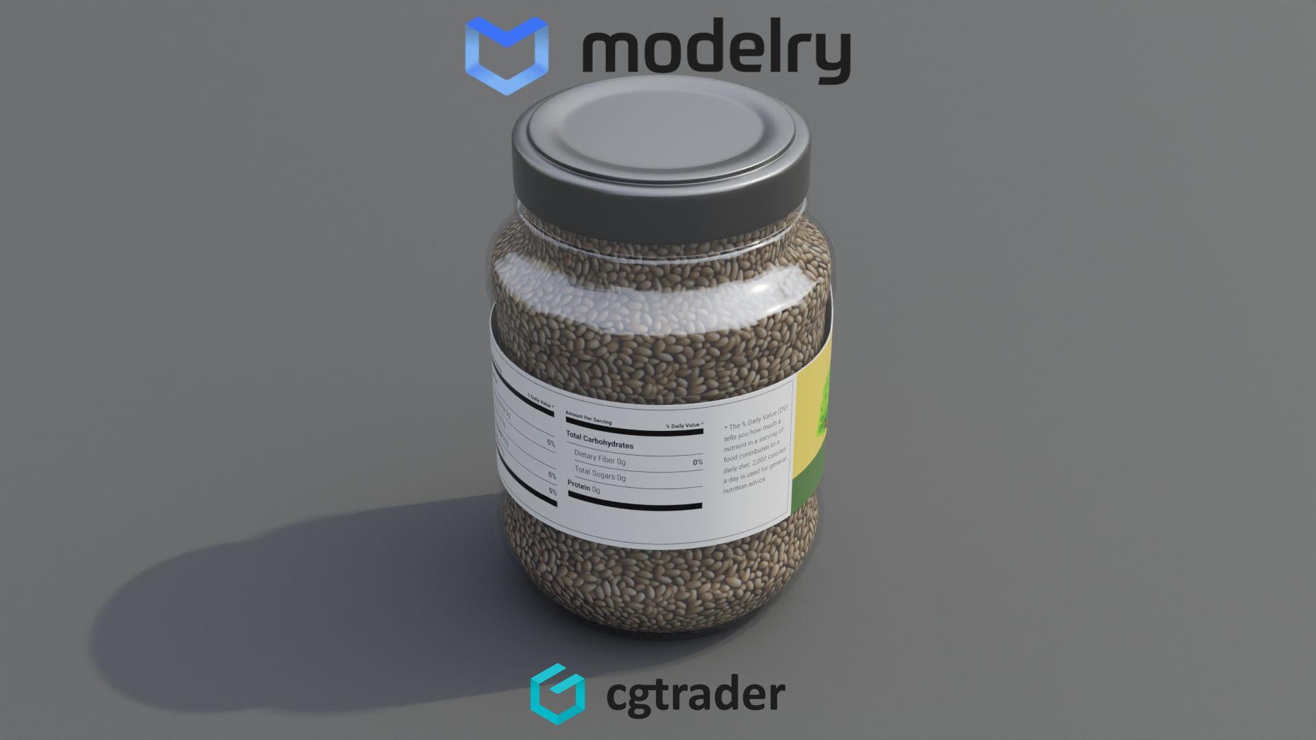 Barley Groats 3D model_1