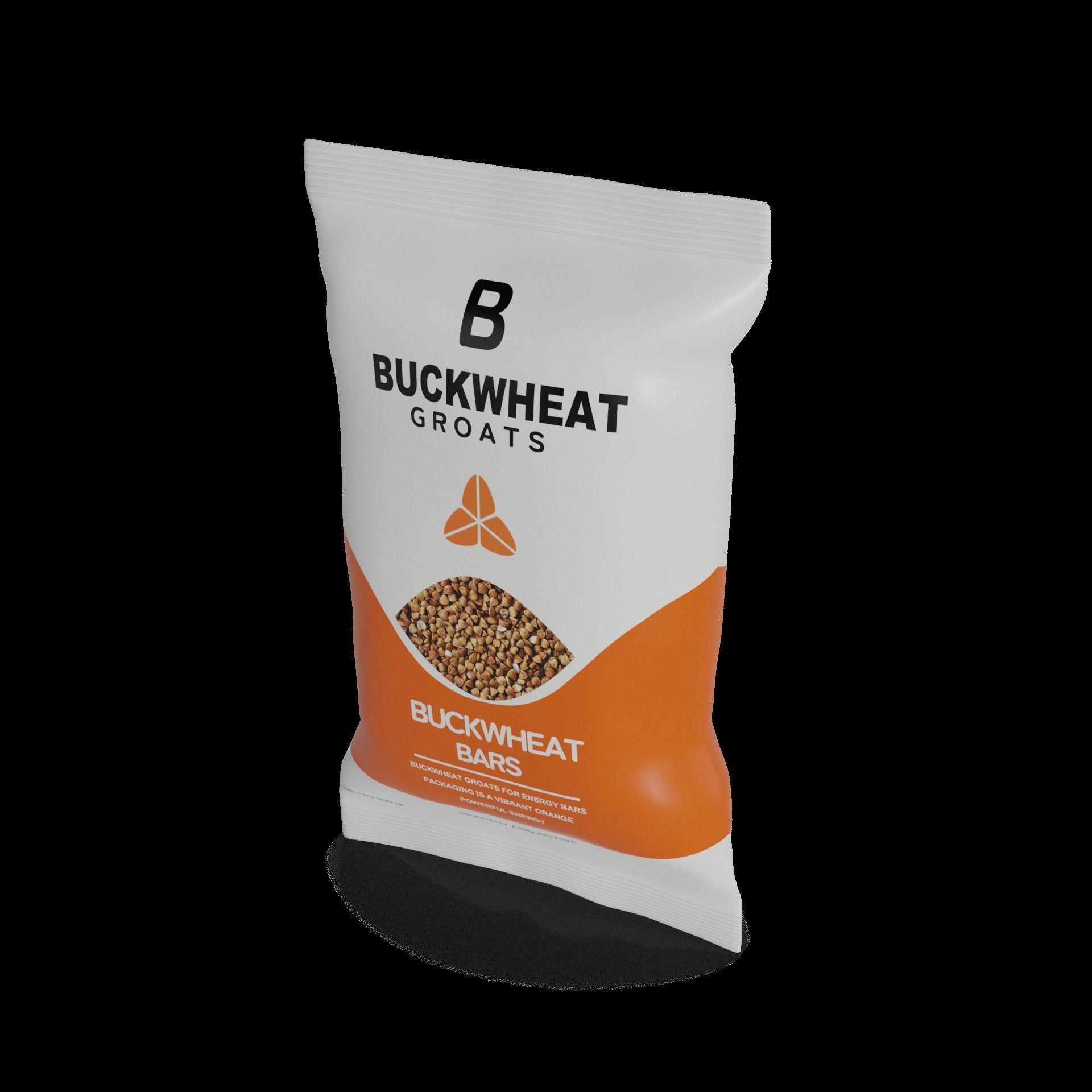 Buckwheat Buckwheat Groats for Energy Bars Low-poly 3D model_1