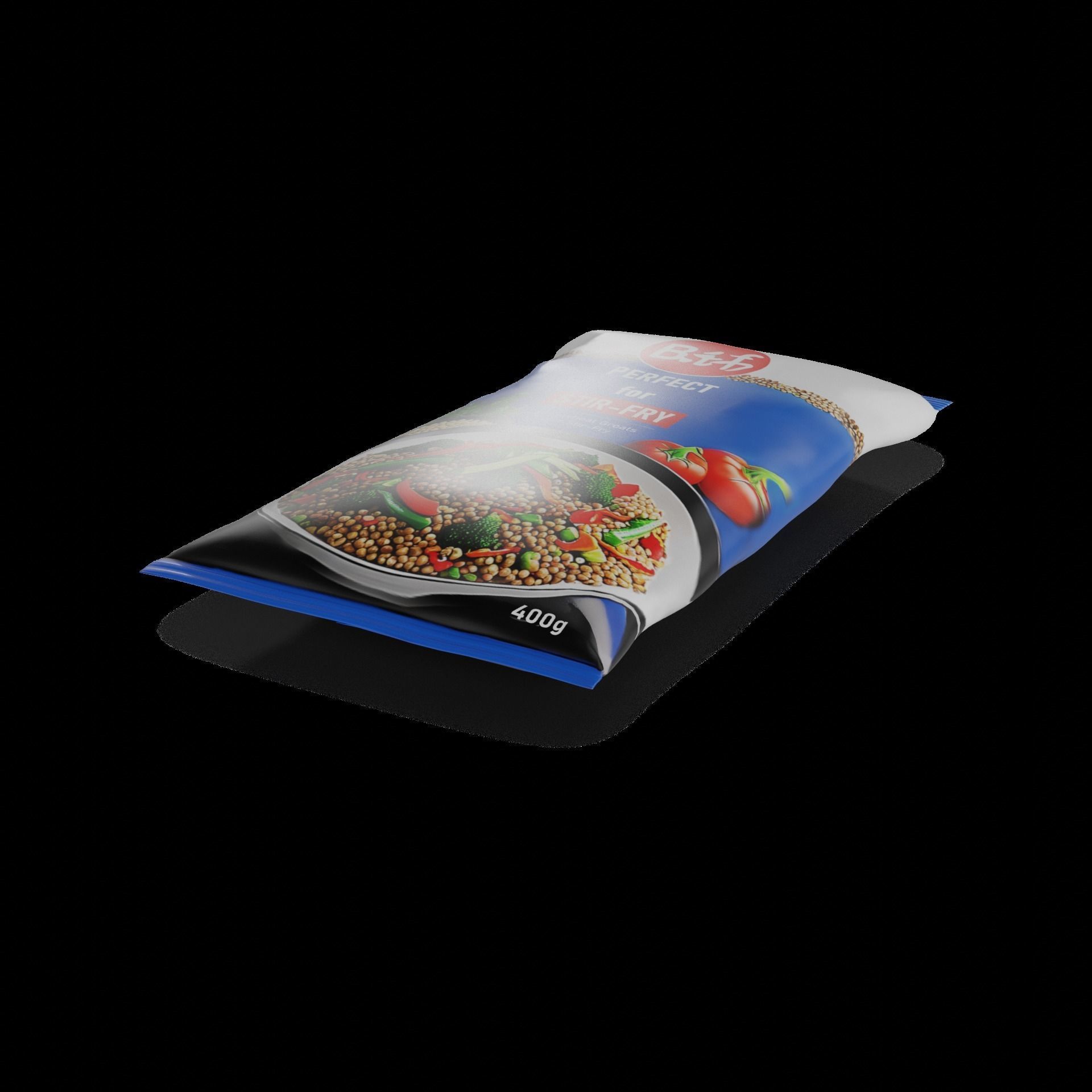 Buckwheat Buckwheat Groats for Stir-Fry Low-poly 3D model_1