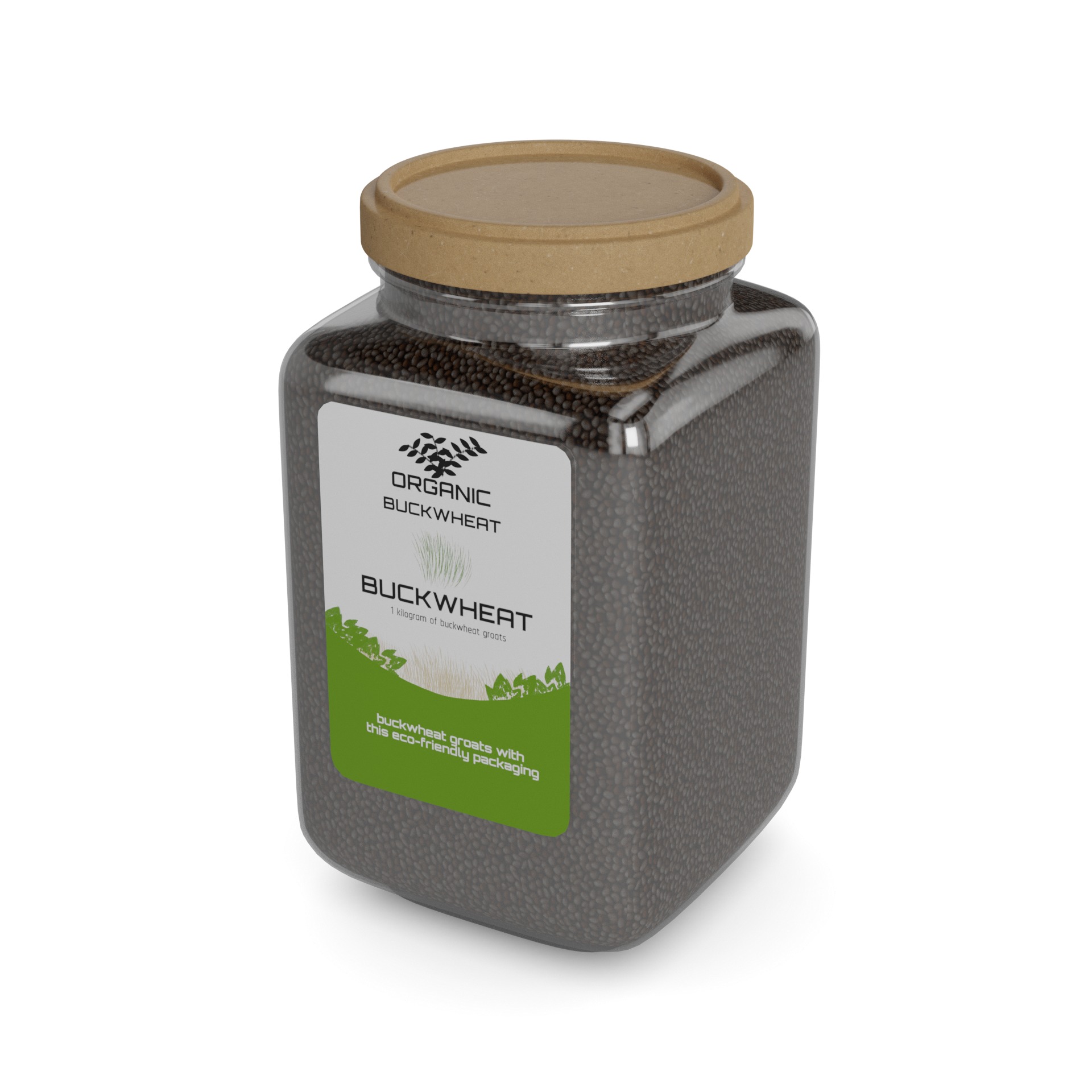 Buckwheat Groats 3D model_2