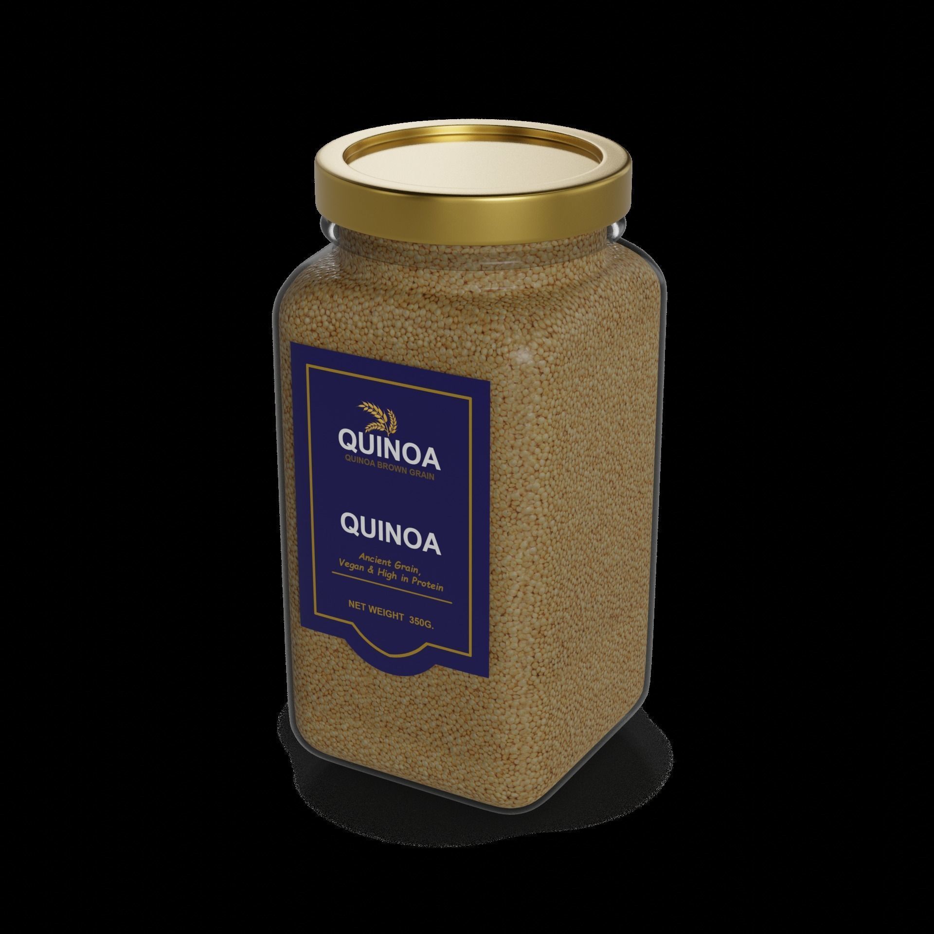 Quinoa Quinoa Low-poly 3D model_1