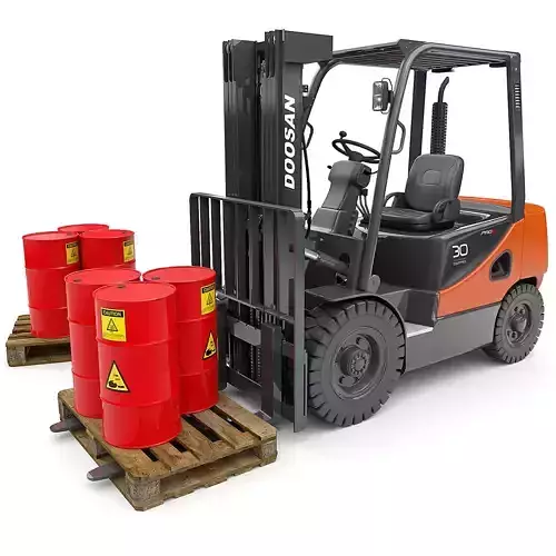 Forklift Doosan D30s 3D model