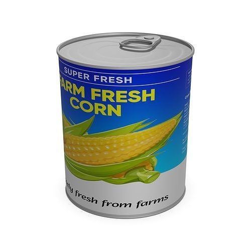 Canned corn Canned Corn 3D model