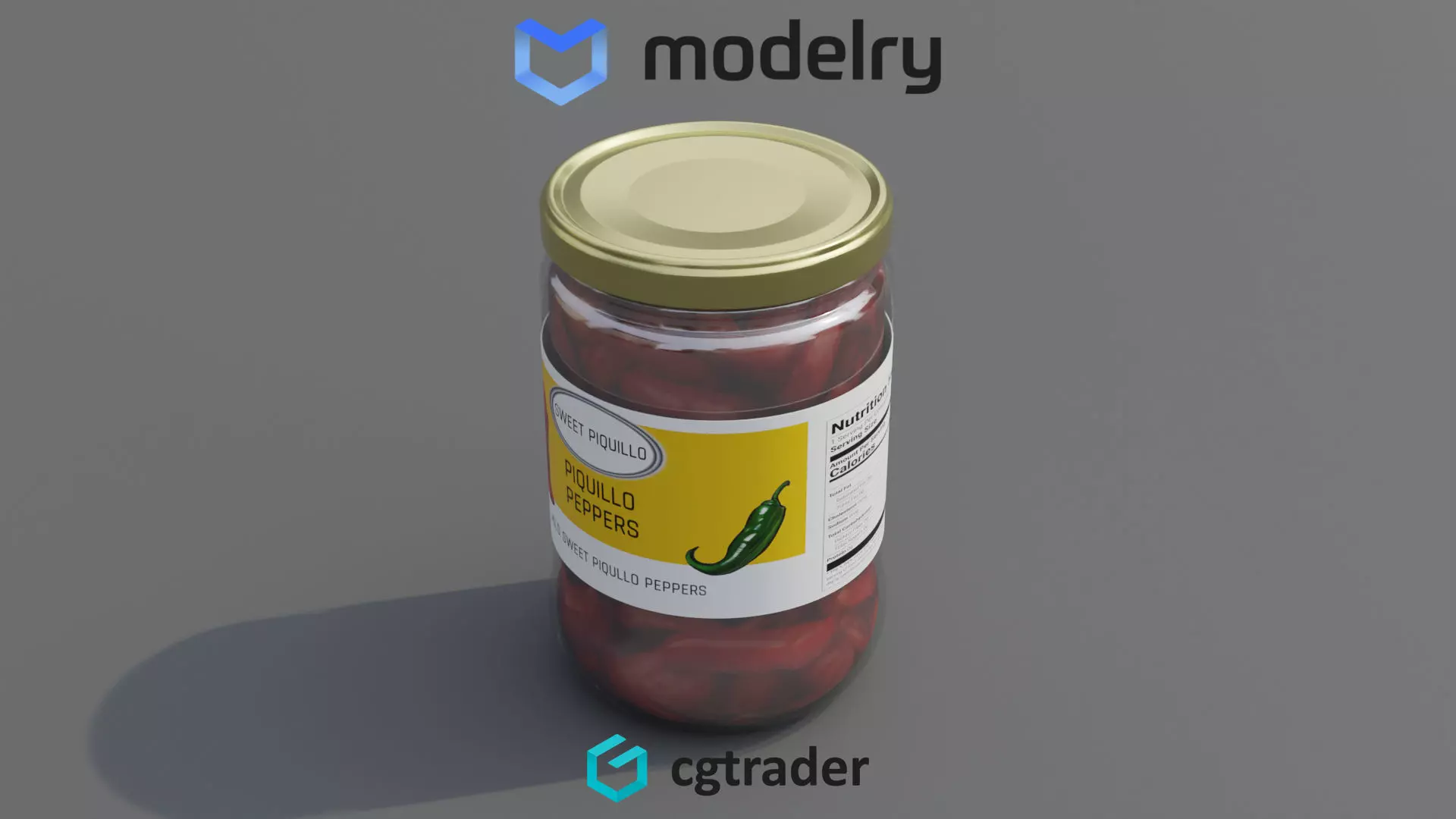 Canned Peppers 3D model_0