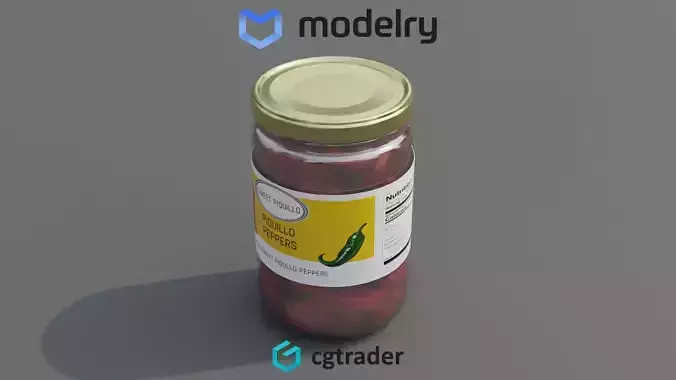 Canned Peppers 3D model