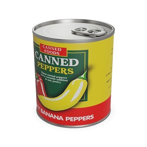 Canned peppers Canned Peppers 3D model