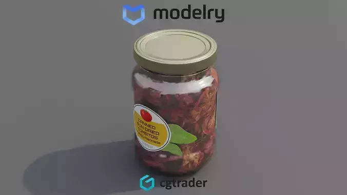 Canned Sun-Dried Tomatoes 3D model