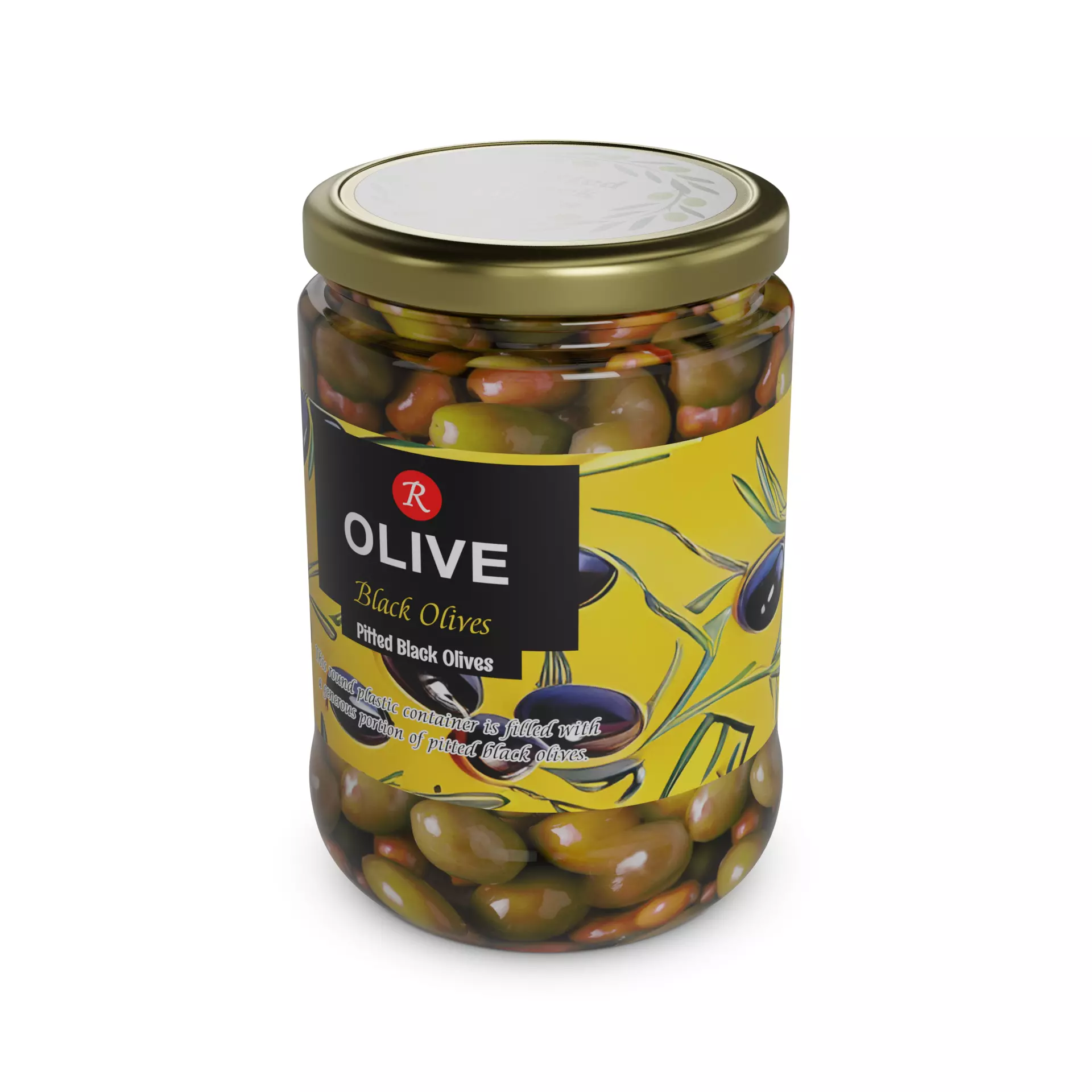 Canned olives Canned Olives Low-poly 3D model
