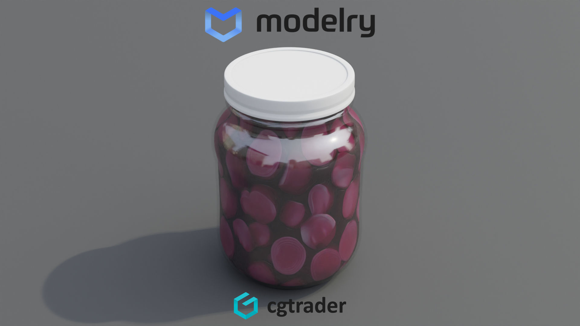 Pickled Beetroot Chunks 3D model_1