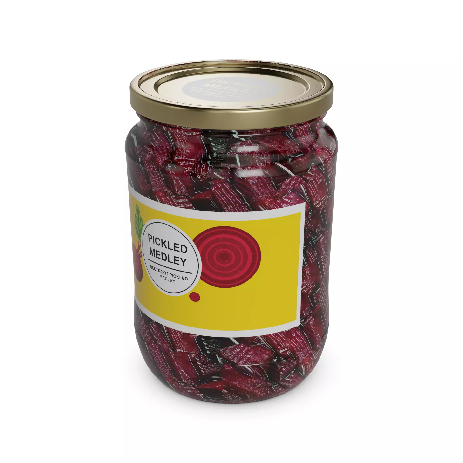 Pickled beetroot Pickled Beetroot Medley Low-poly 3D model_0