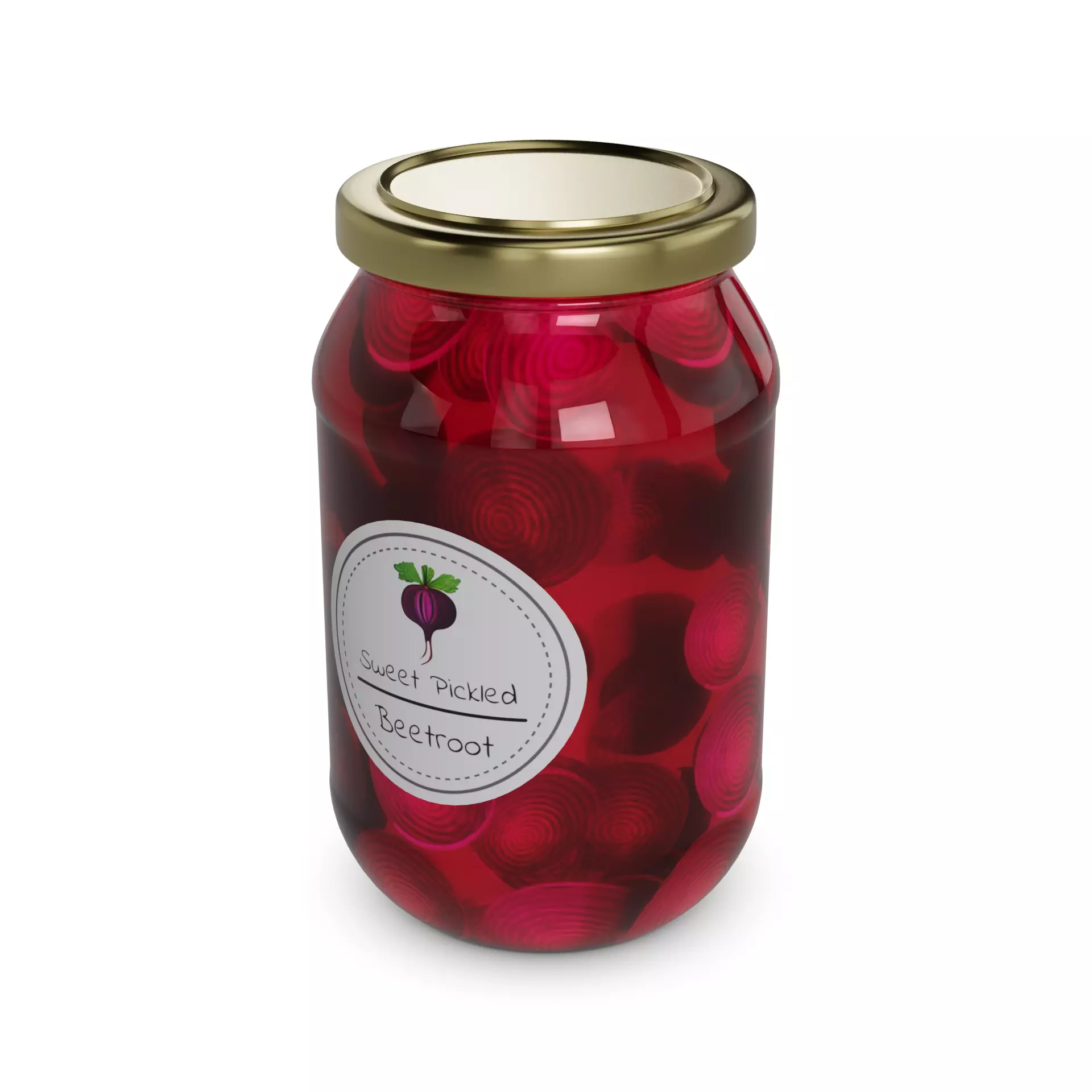 Pickled beetroot Sweet Pickled Beetroot 3D model_0