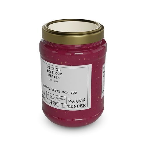 Pickled beetroot Pickled Beetroot Relish Low-poly 3D model