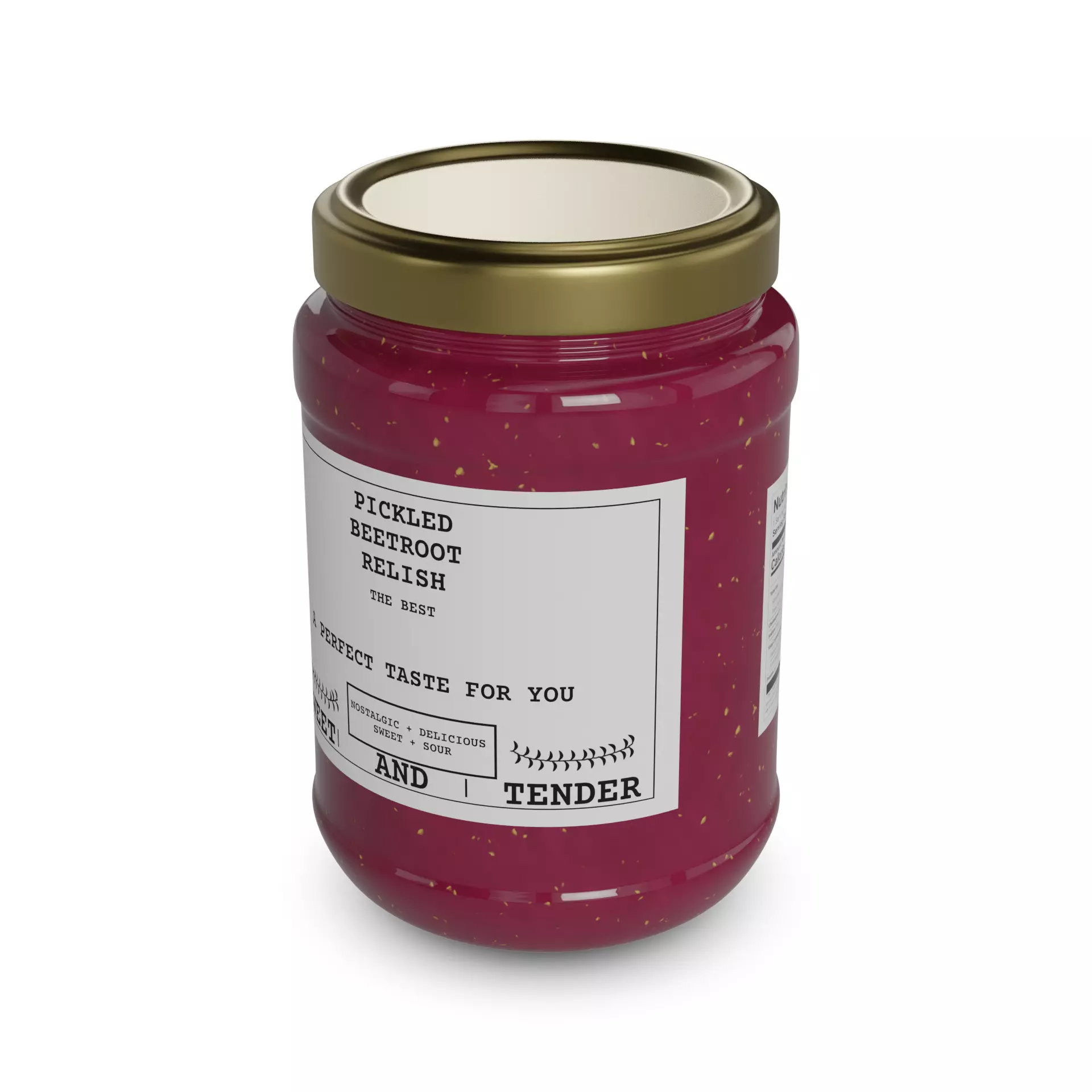 Pickled beetroot Pickled Beetroot Relish Low-poly 3D model