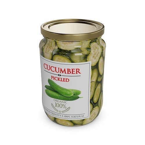 Pickled cucumbers Pickled Cucumbers Low-poly 3D model