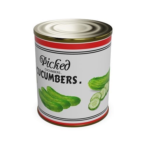 Pickled cucumbers Pickled Cucumbers Low-poly 3D model